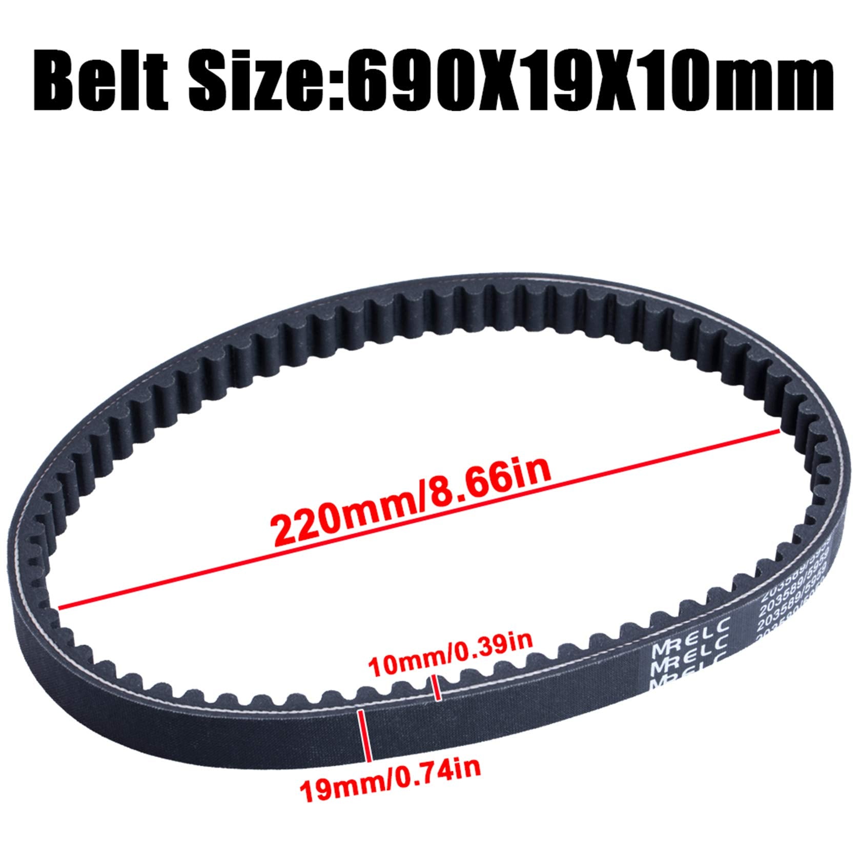 MRELC 3pcs 30 Series Go Kart Drive Belt Replaces Manco 5959 / Comet 203589