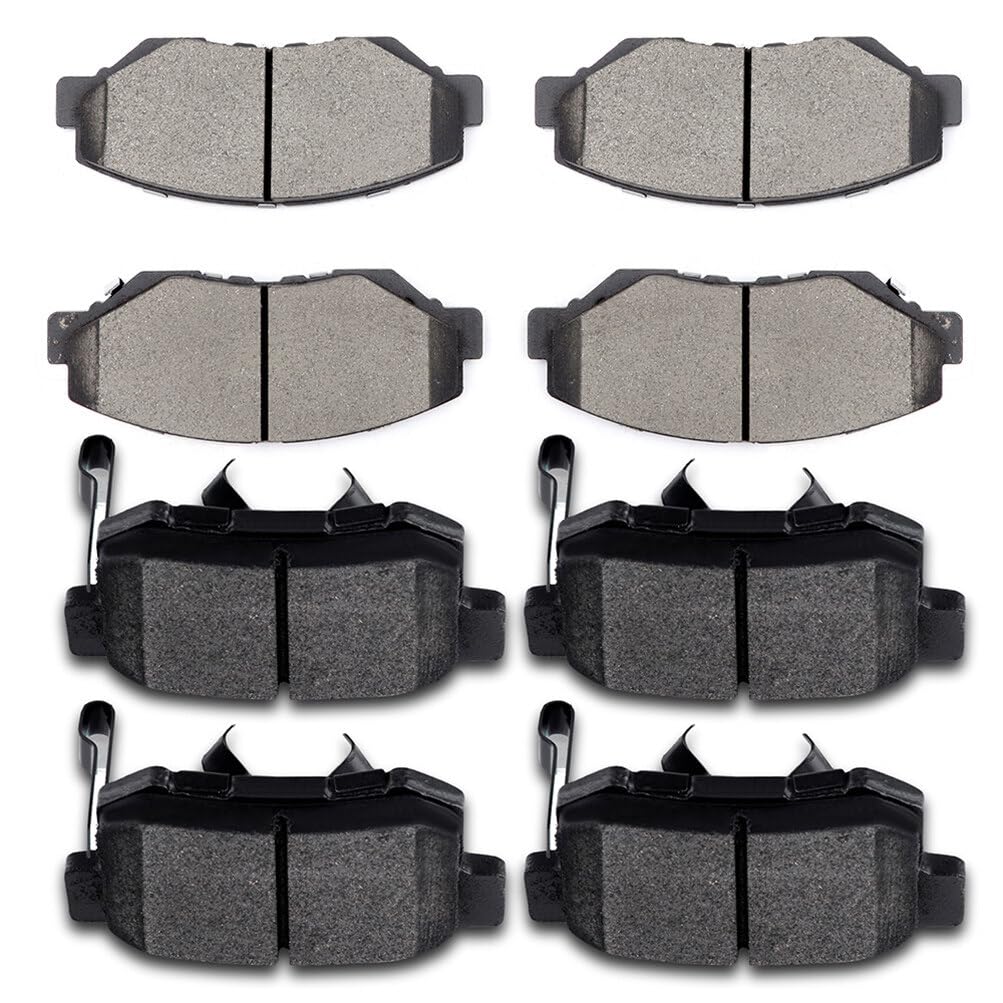 Eccpp D914-7795 D1086-7418 Front Ceramic & Rear Semi Metallic Disc Brake Pad Set Fit For Honda Cr-V 2005-2006 2012-2016