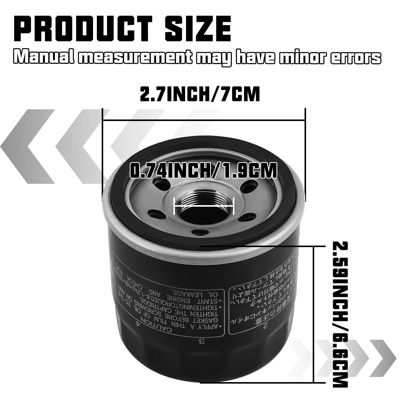 Sollon Oil Filter For Suzuki V-Strom 650 Dl650 1000,Sv650,Eiger 400 Lta400,Kingquad 400 450 500 750,Boulevard C50 C90 M109R M50,