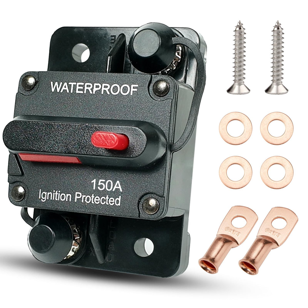 Bulvack 150 Amp Circuit Breaker For Boat Trolling Motor Marine Atv Trailer Vehicles Stereo Audio Electronic Battery Solar System