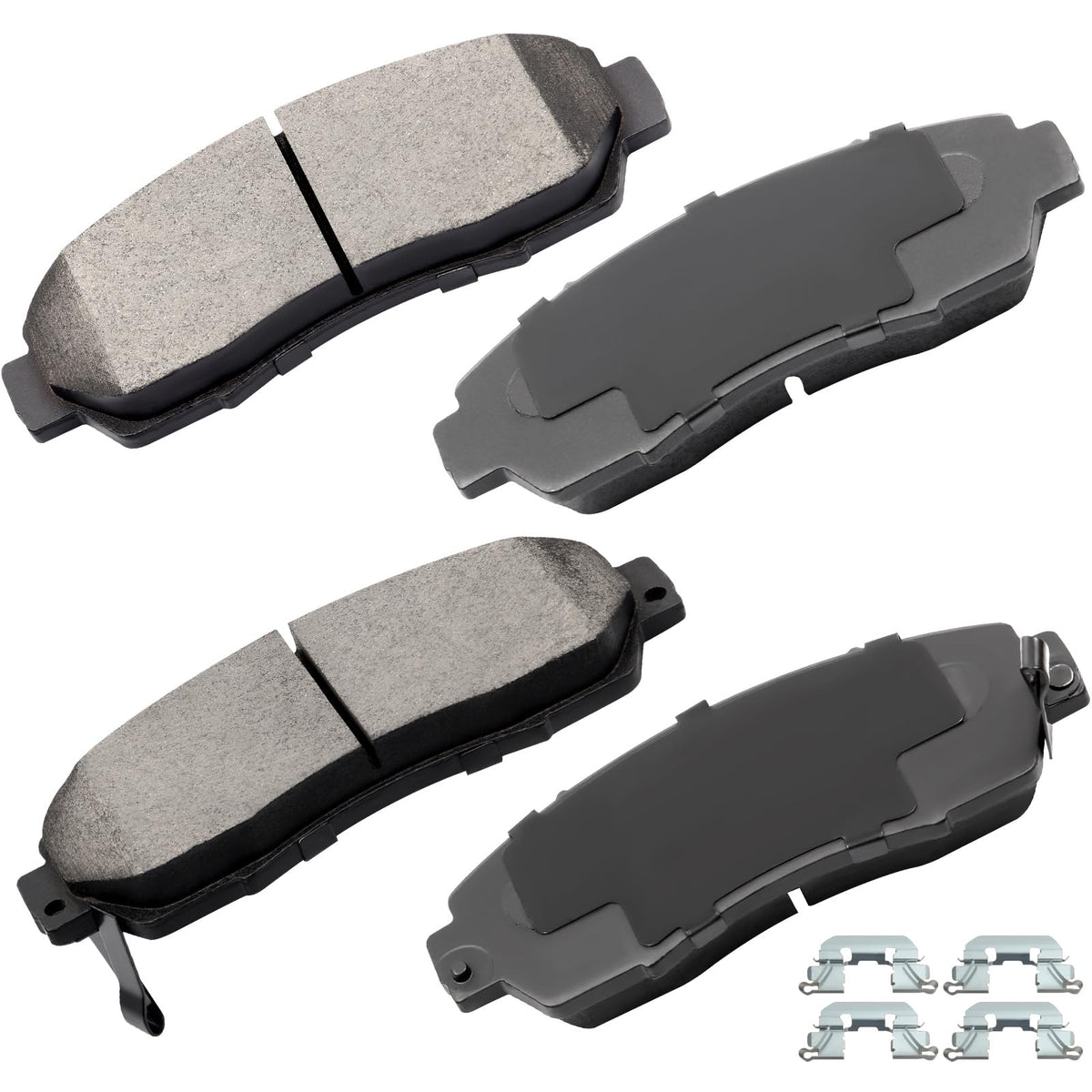 Cciyu D1089 Front Ceramic Disc Brake Pads Kit - 4Pcs For Acura Rdx 2007-2012 & Honda Accord Crosstour 2010-2011