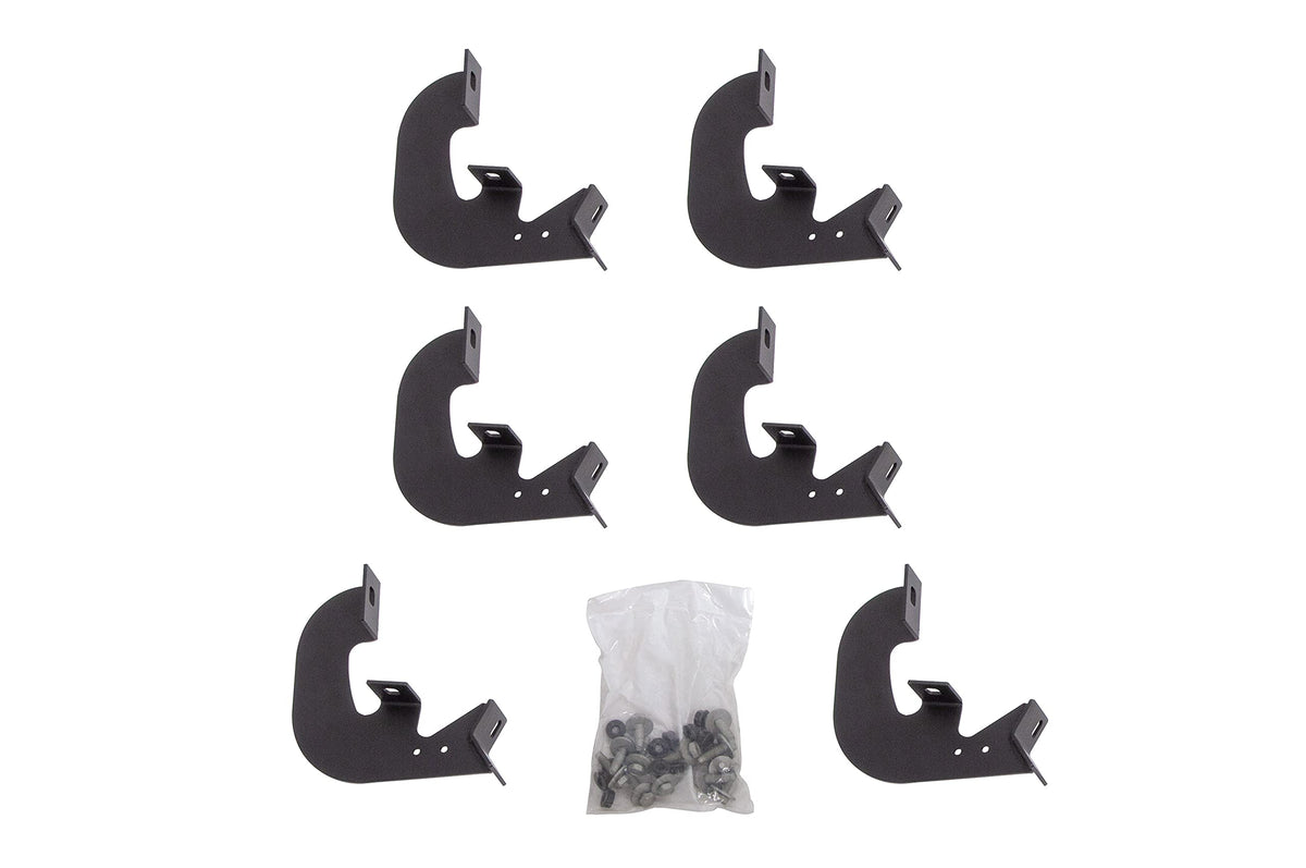 DEE ZEE DZ 66340 Hex Side Step Bracket Kit , Black