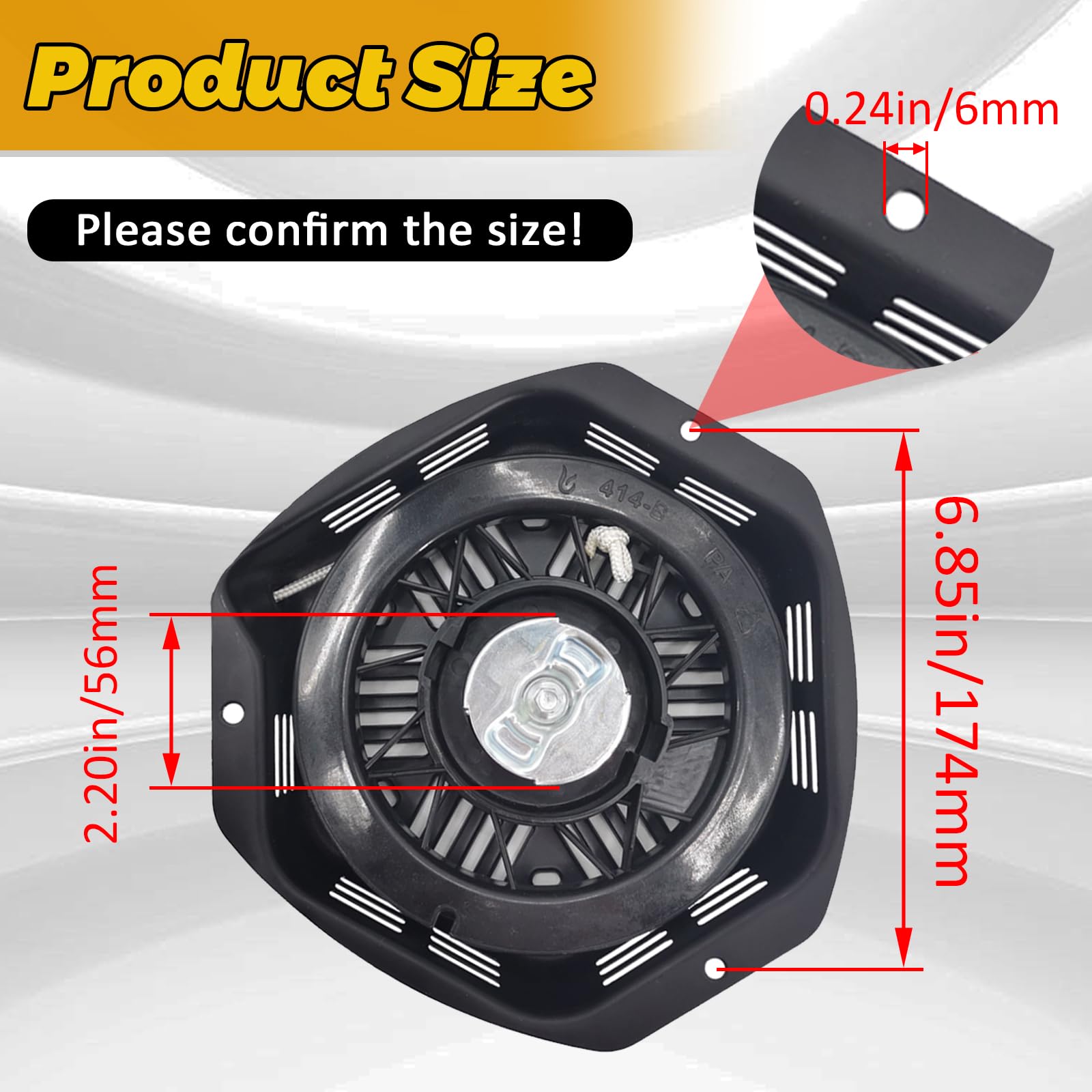 Wotian Pull Start Assembly Compatible With Champion 389Cc 420Cc 439Cc 459Cc 5500W 7500W 9000W Generator Parts Engine Recoil Star