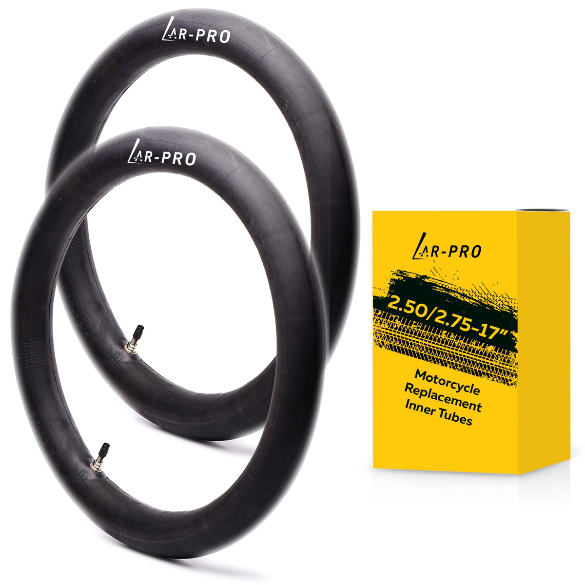 (2-Pack) 2.50/2.75-17 (70/100-17)Motorcycle Inner Tubes - Compatible With Honda,