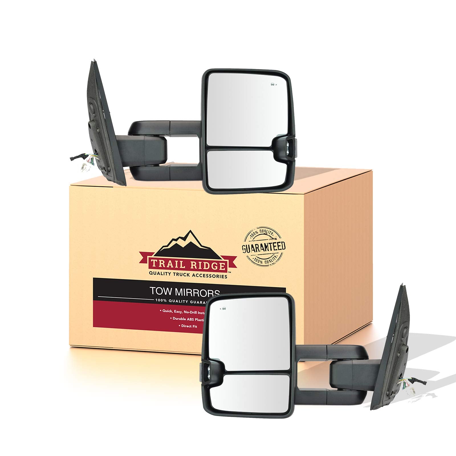 Trail Ridge Tow Mirror Upgrade Power Fold Turn Memory Bsm Chrome Pair For Tundra