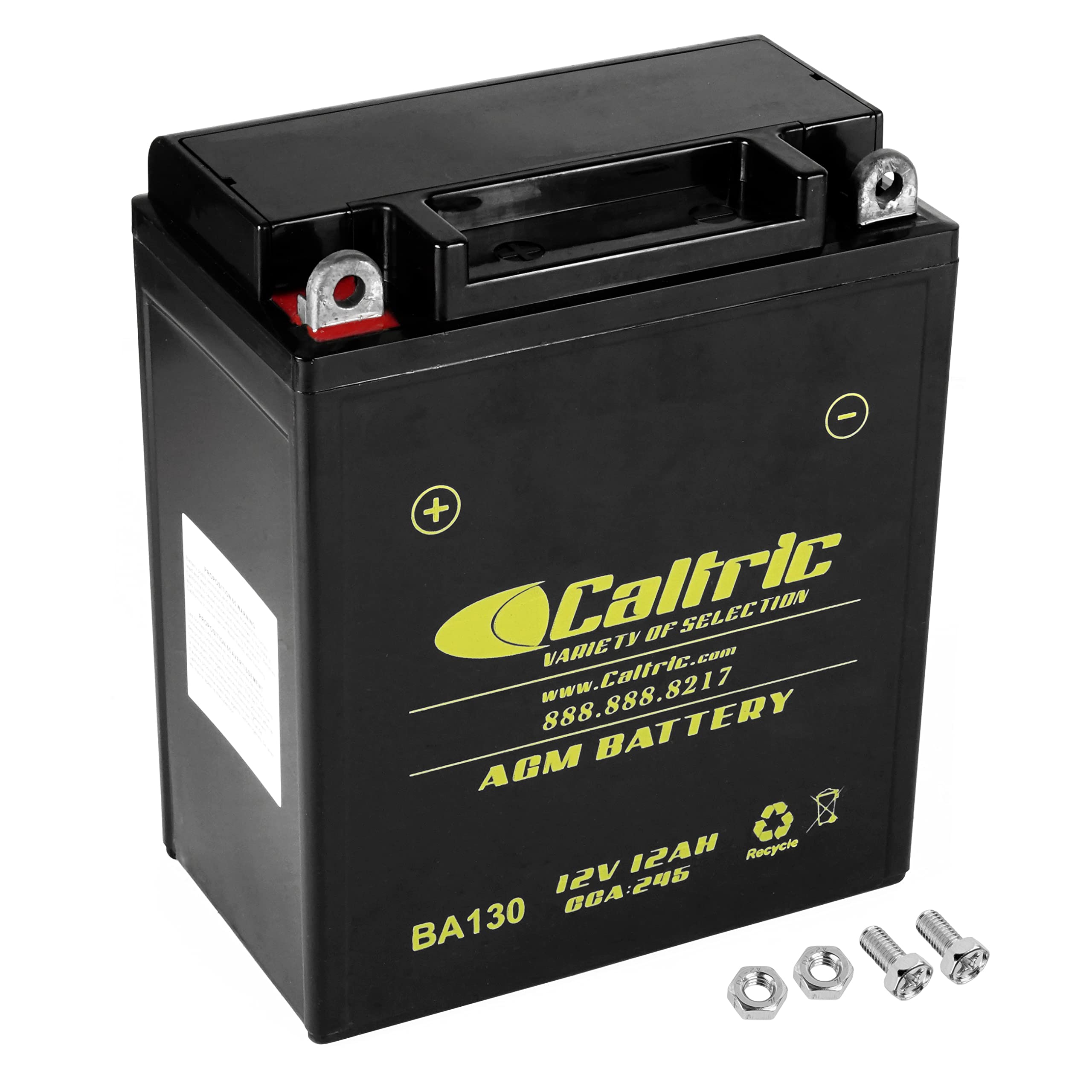 Caltric Agm Battery Compatible with Kawasaki Vulcan 500 En500A 1990 1991 1992 1993 1994 1995 1996
