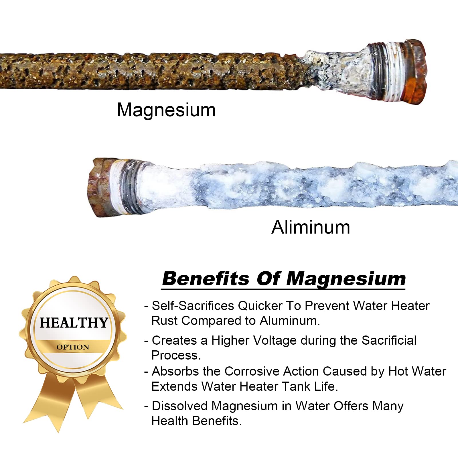 2 Pack Rv Water Heater Anode Rod - 9.25 L X 3/4 Npt, Replacement Part For Suburban Water Heater 232767