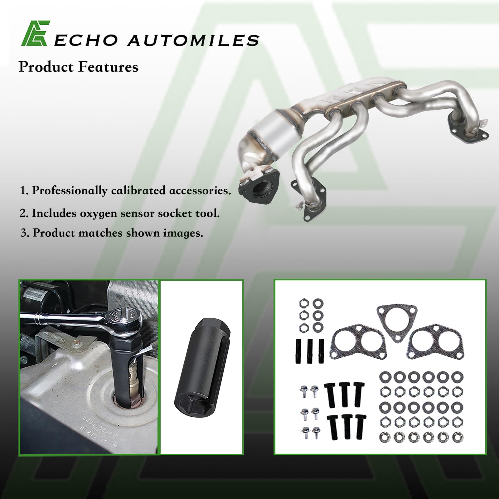 ECHO AUTOMILES Catalytic Converter Compatible with 2011-2016 Forester, 2012-2016 Impreza, 2013-2014 Outback Legacy 2.5L Catalyti