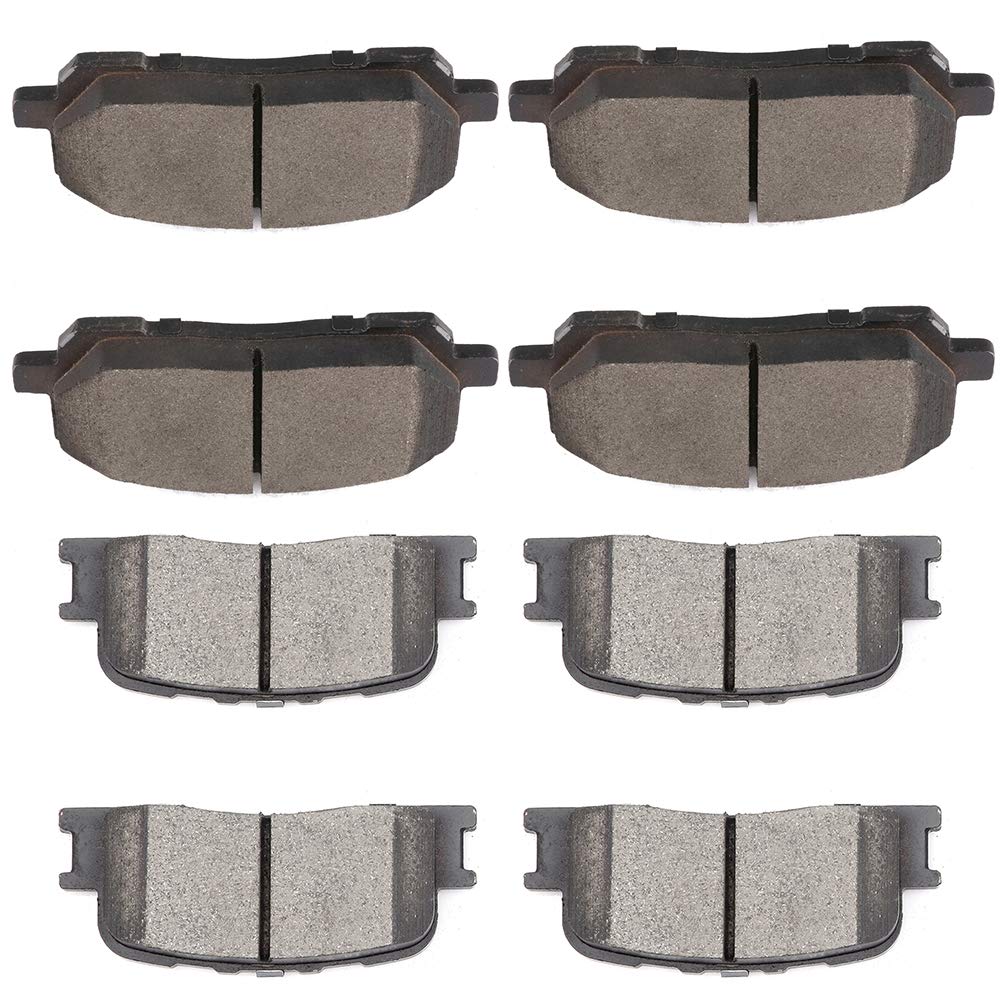 Cciyu D884 D885 Front Rear Ceramic Brake Pads Kits 8Pcs For 2001-2003 For Toyota For Highlander