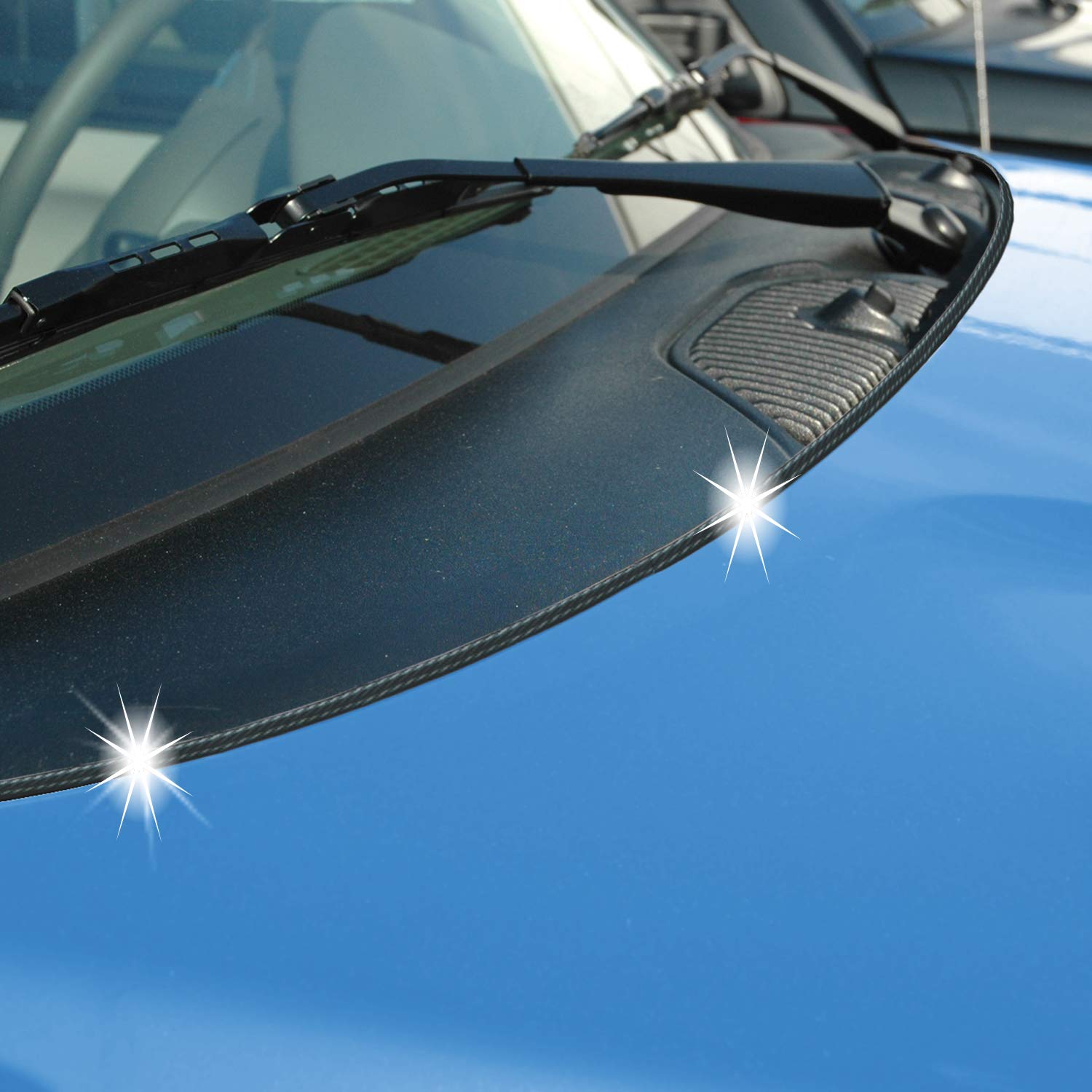 Cowles Custom - Enhanced 8Ft Carbon Fiber U-Channel Edge Guard Trim, 8Ft Flexible Plastic (Pvc) Bumper Protector Accessory, Door