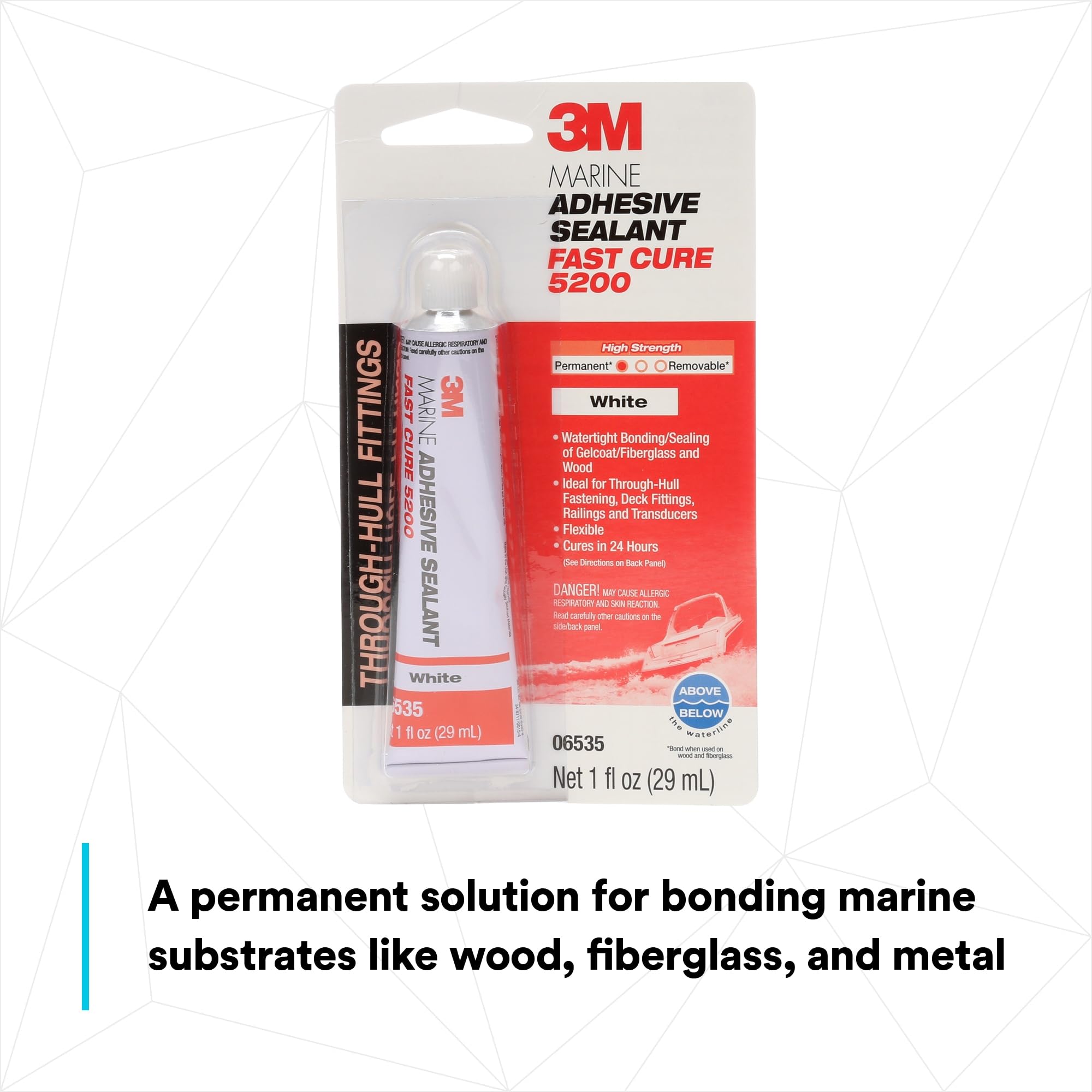 3M 05220 Marine Adhesive/Sealant Fast Cure 5200