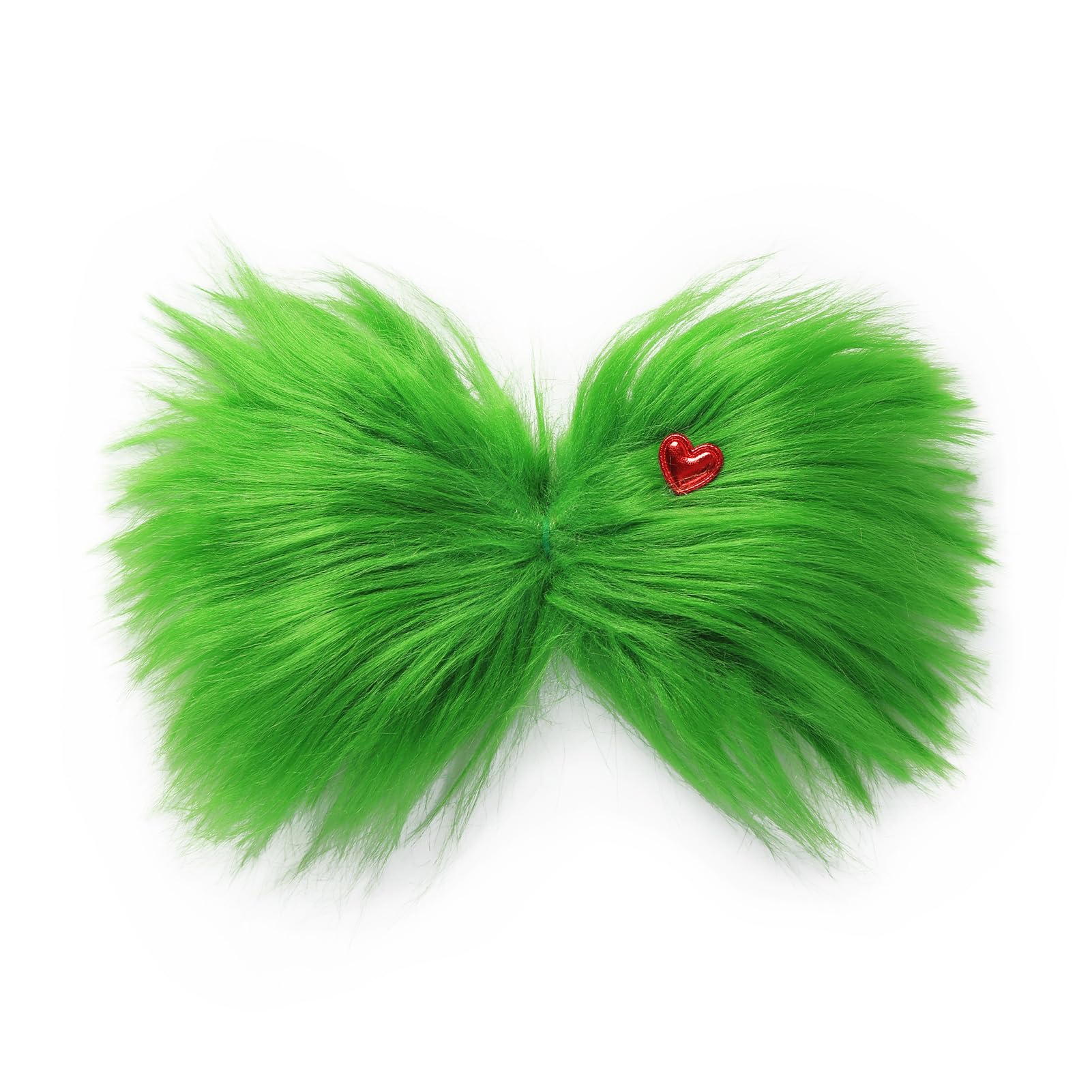 Big Green Furry Hair Bow Christmas Hair Clip Tree Decorations Women Hair Accessories-New