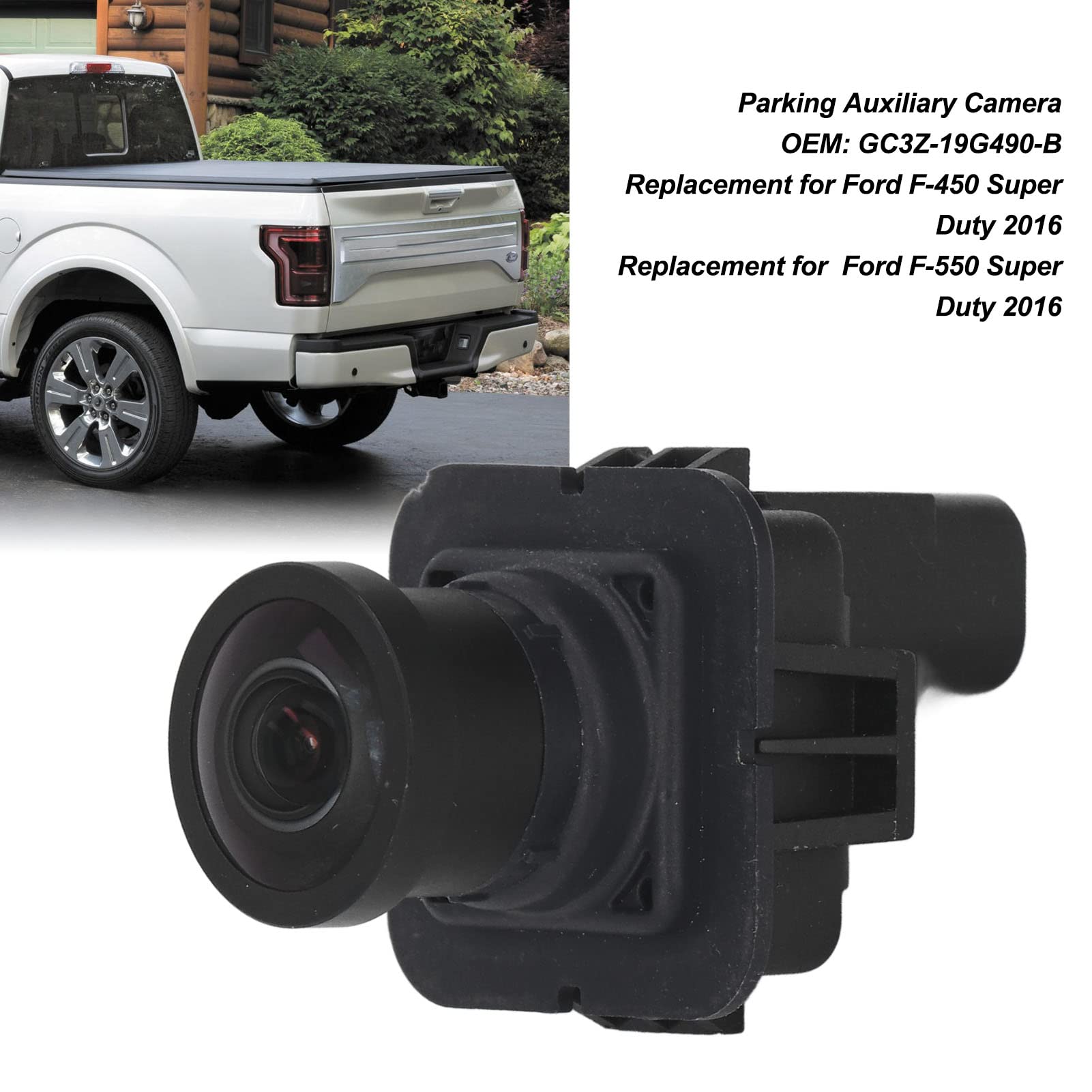 Gc3Z-19G490-B, Rear View Camera Shock Resistant Parking Auxiliary Camera For F-550