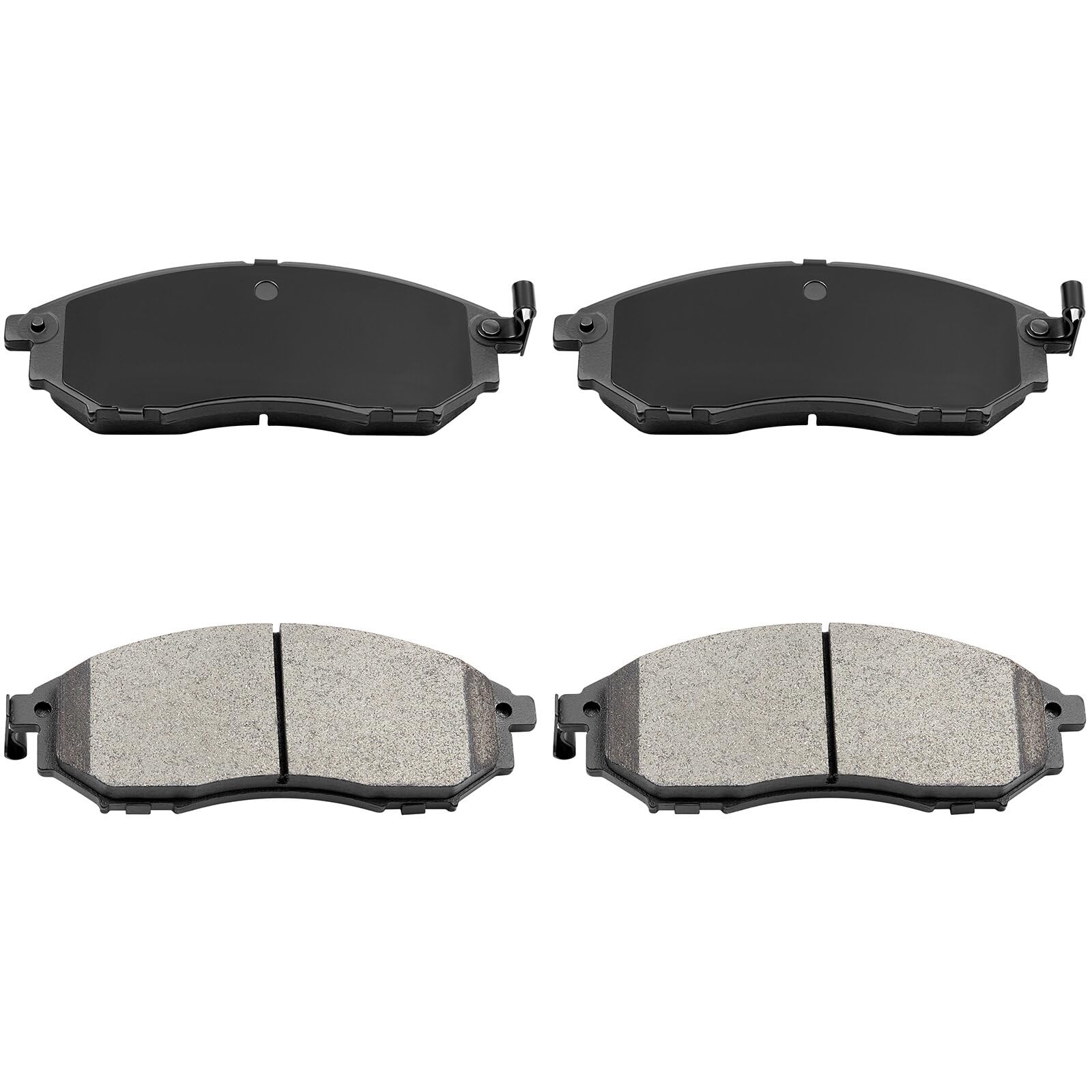 Cciyu D888 Front Ceramic Disc Brake Pads Kit For Nissan 350Z 2006-2009, 370Z 2009-2018, Murano 2011-2014, Pathfinder 2008-2012 -