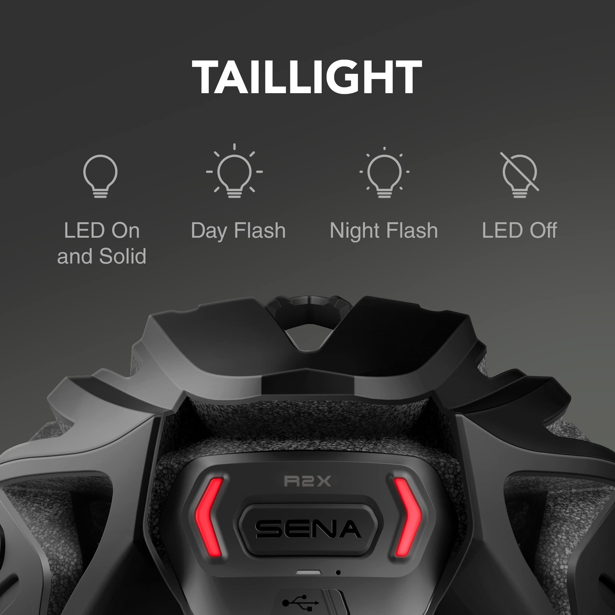 Sena R2X Smart Road Cycling Helmet With Alexa Built-In And Mesh Intercom (Matte White, Large)