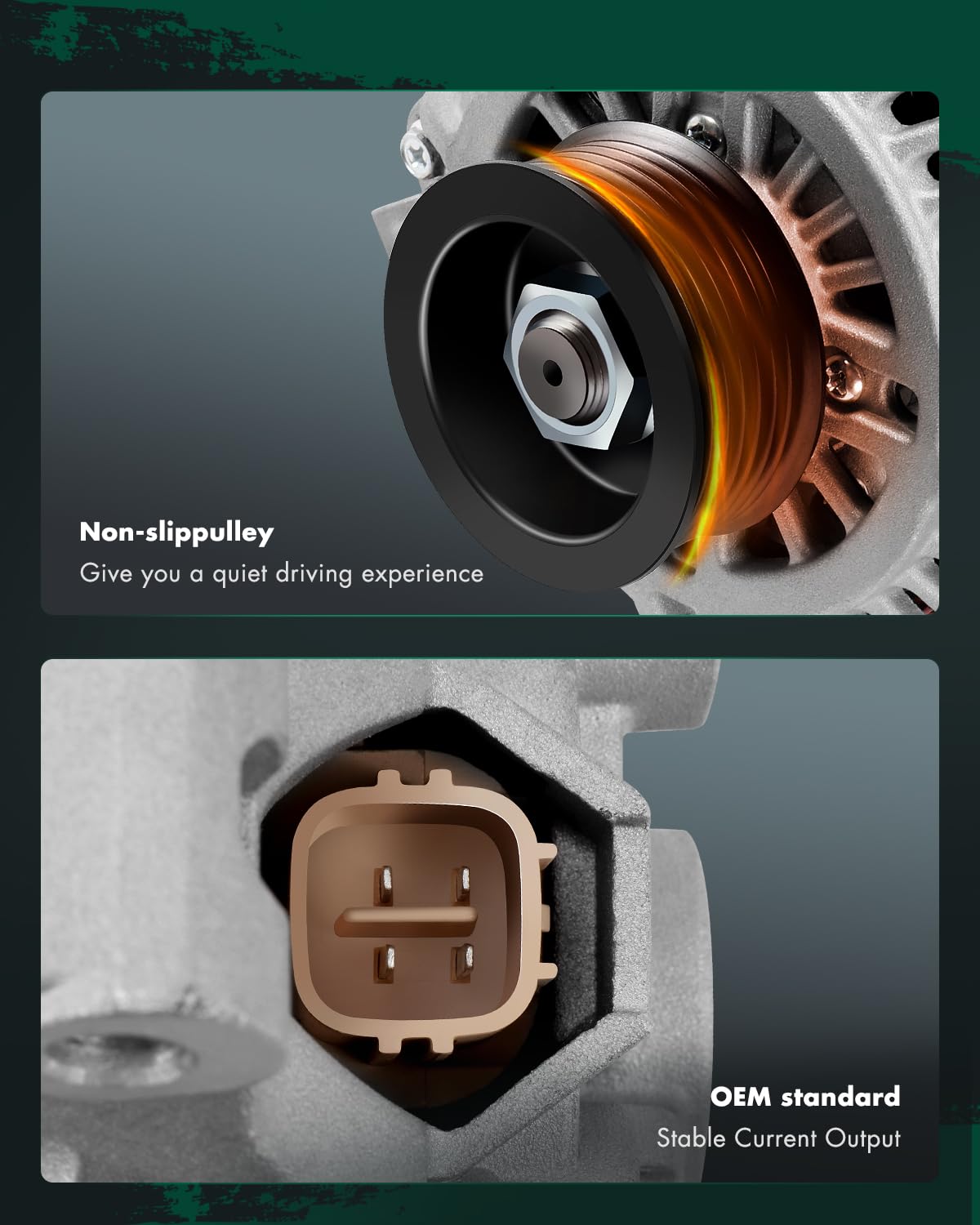 SCITOO Alternator Fits for Acura for RSX 2002-2006,for Honda for CR-V 2002-2006 - 12V 90 Amp CW 7-Groove Pulley, Replace OE 1396