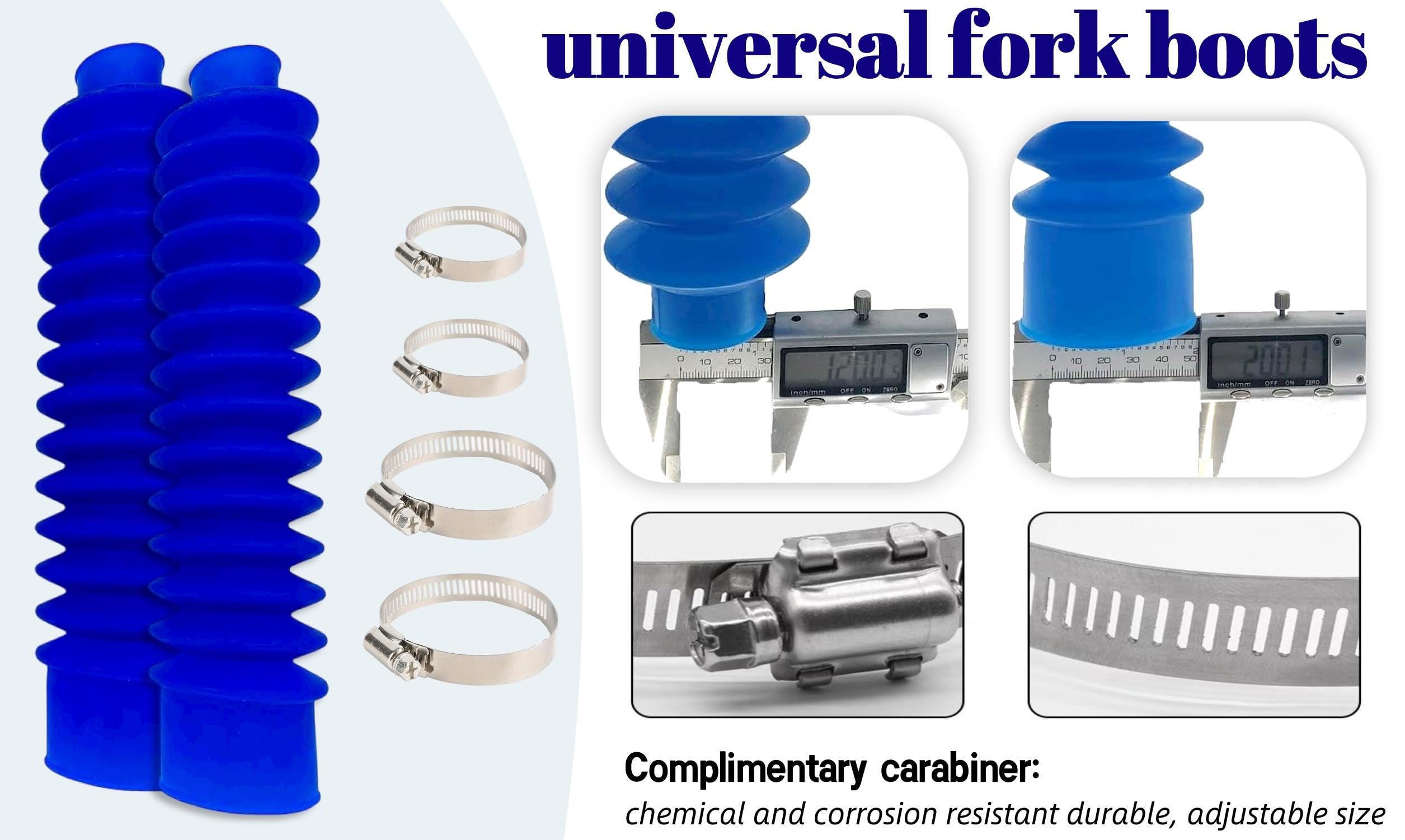 Hcllps Universal Fork Boots For Honda Atc 200X 1983-1987