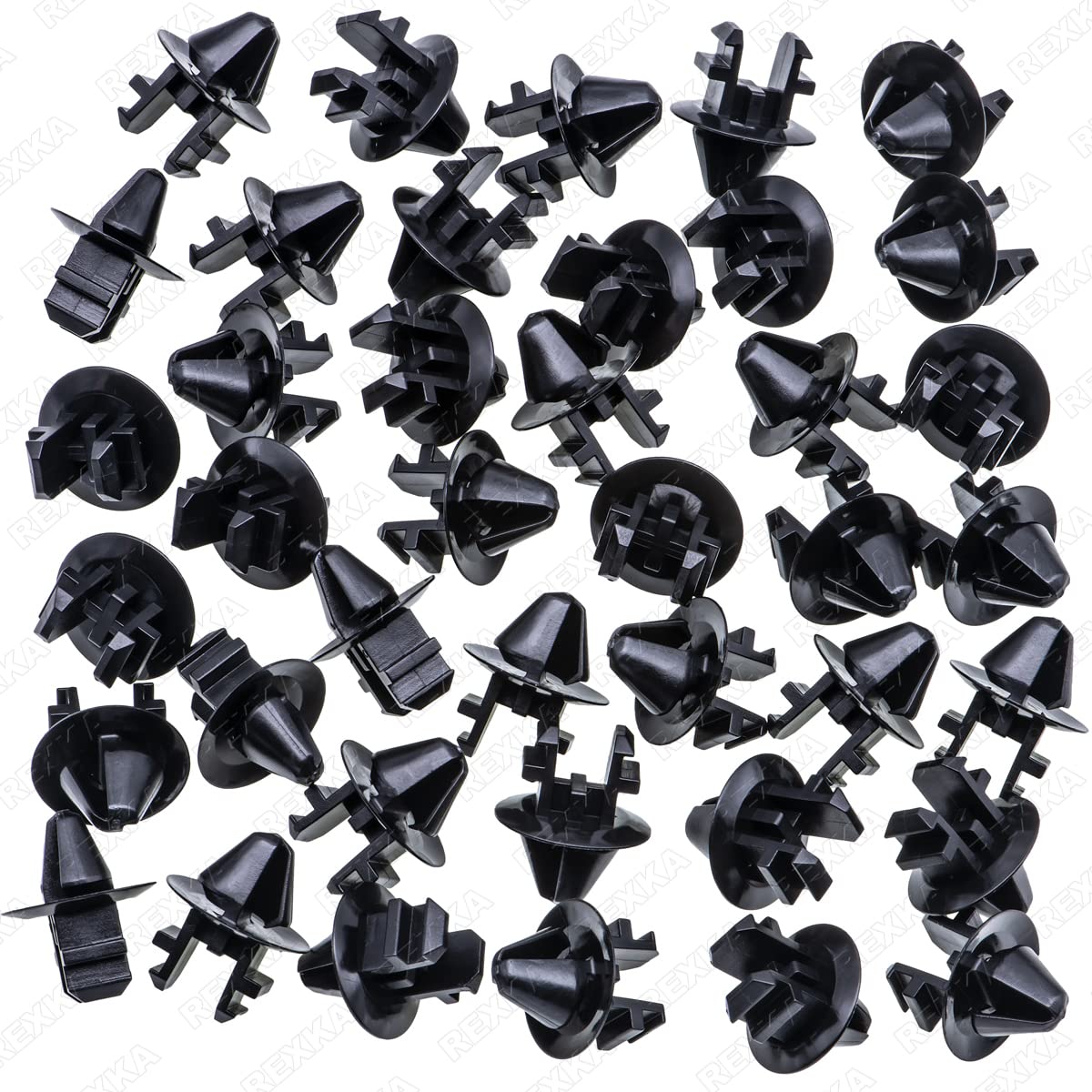 Rexka 40pcs Radiator Shroud Air Deflector Cowl Grille Retainer Clip W708771-S300 Compatible with Ford Expedition F-150 F-250 F-3