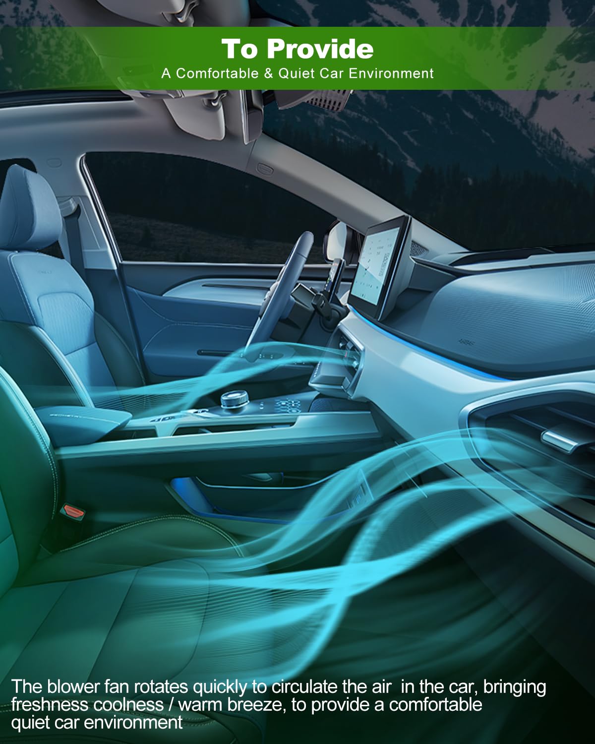 Scitoo Heater Blower Motor For Nissan 700175 Hvac Blower Motor Assembly With Fan Cage Fit For Nissan 2005-2019 Frontier, 2005-20