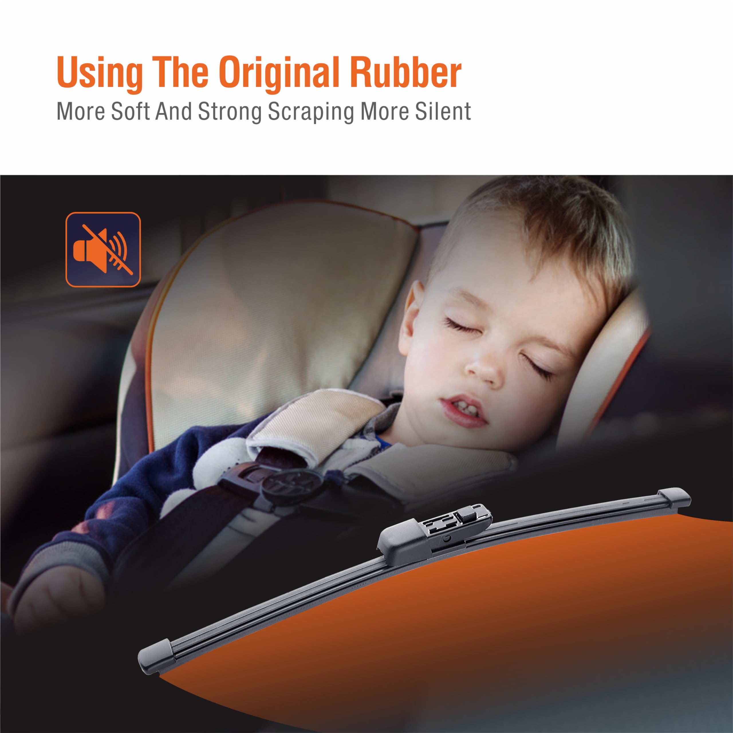 11 Inch (A282H) Rear Wiper Blade Replacement For Volkswagen Vw Golf 2019-2010 Golf City 2010-2008 Atlas 2021-2018 Back Windshiel