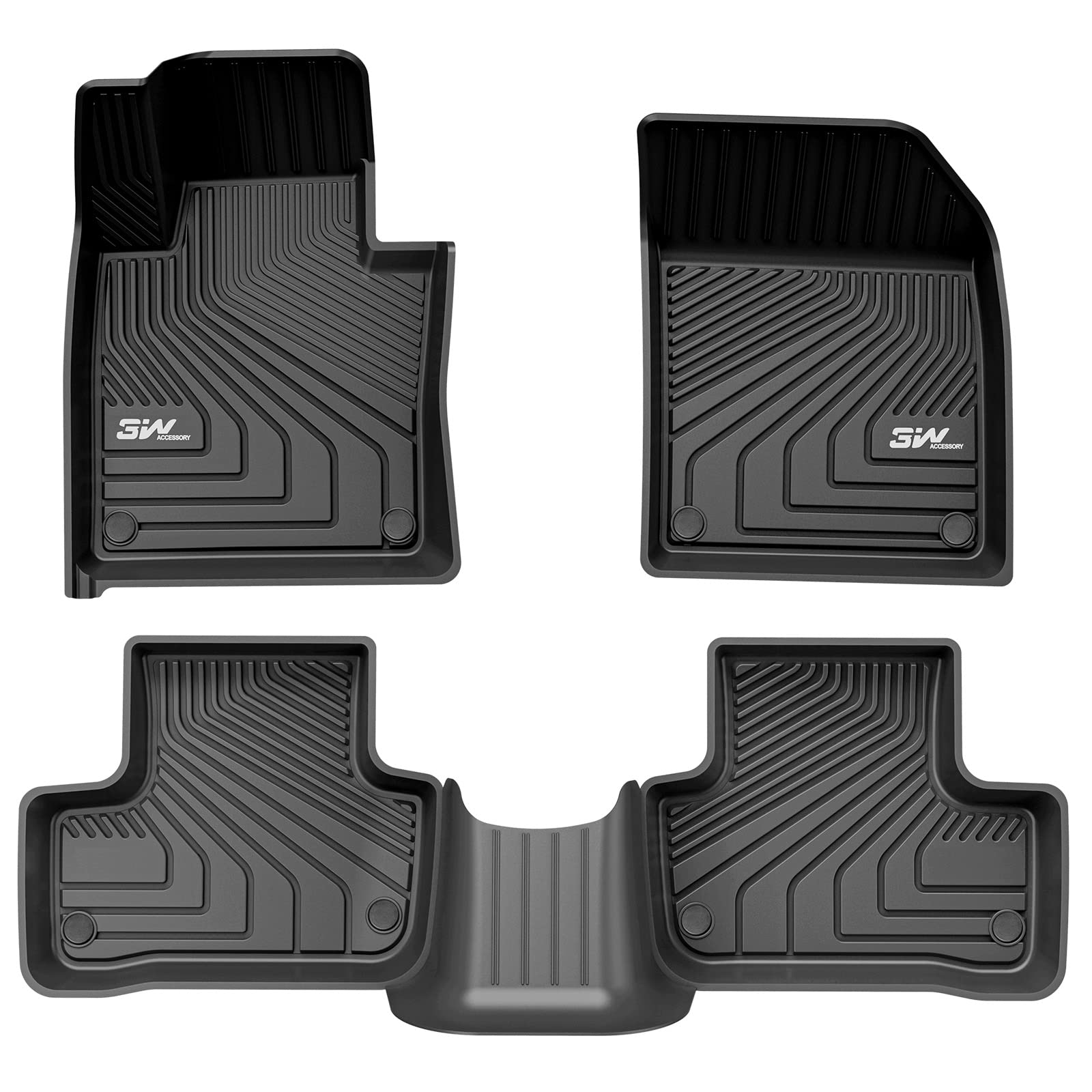 3W Floor Fit Volvo Xc60 2018-2024 2025 (Not For Hybrid) Tpe All-Weather Custom Fit T5 T6 Momentum Floor Liner For Volvo Xc60 1St
