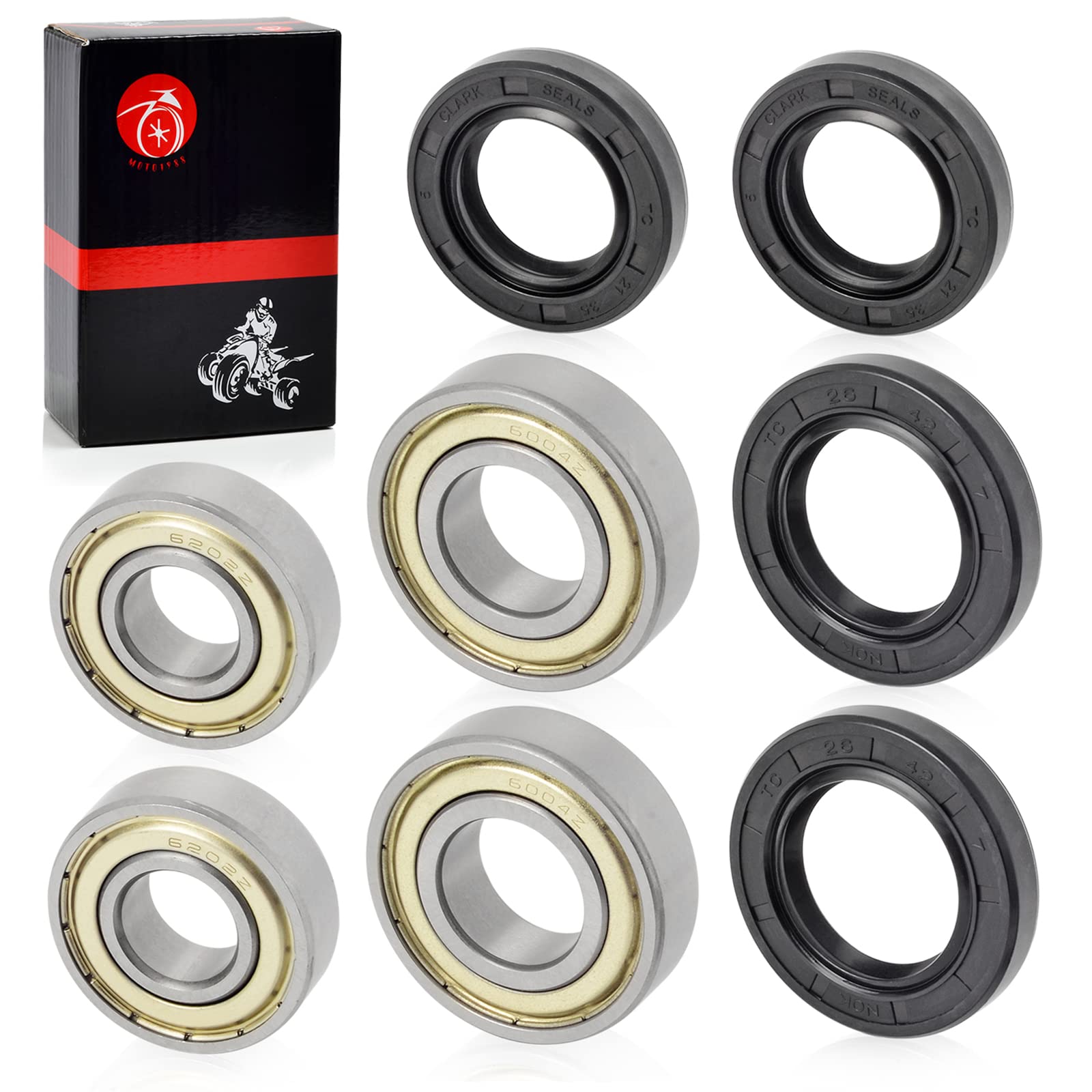 Front Wheel Bearing & Seal For Yamaha Raptor 125 250 350 660 660R 700 700R 2004-2023 Blaster 200 2003-2006