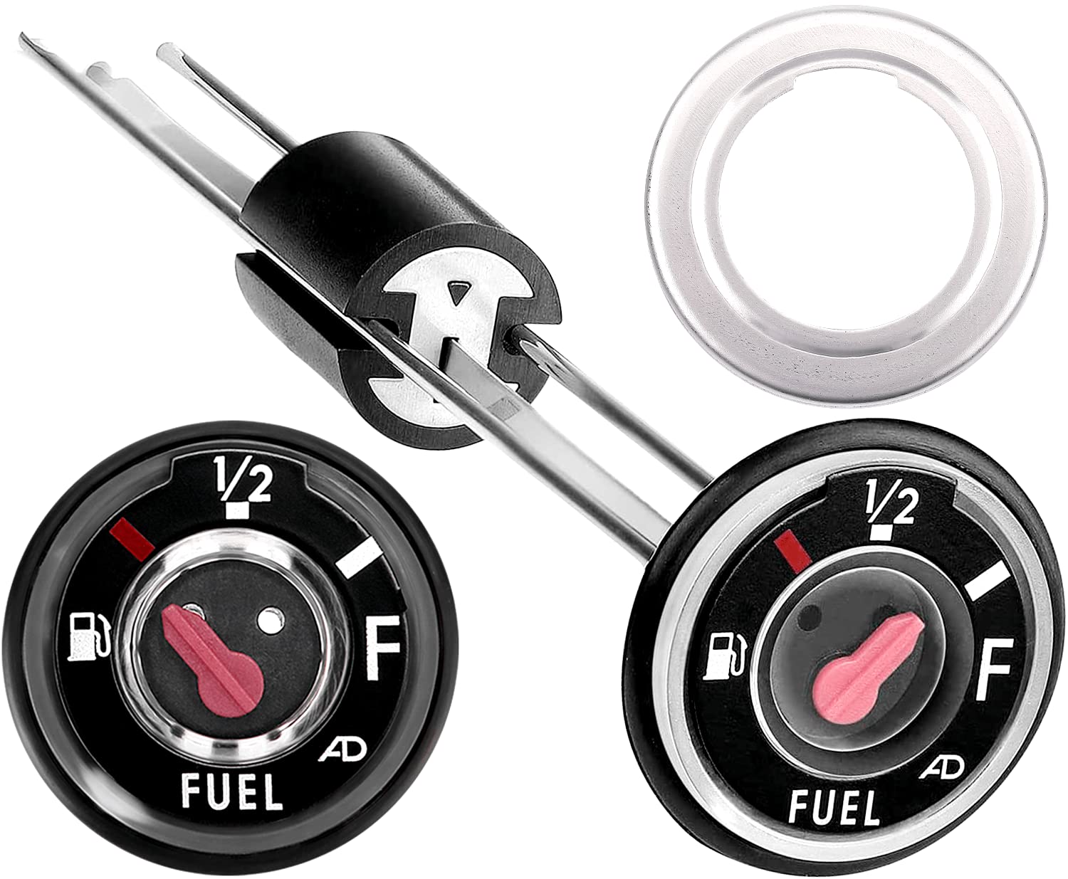 Quickwolf Bayou Fuel Gauge, Prairie Gas Gauge Compatible For Kawasaki Bayou 220 250 300 400 Prairie 300 400 Klf220 Klf250 Klf300