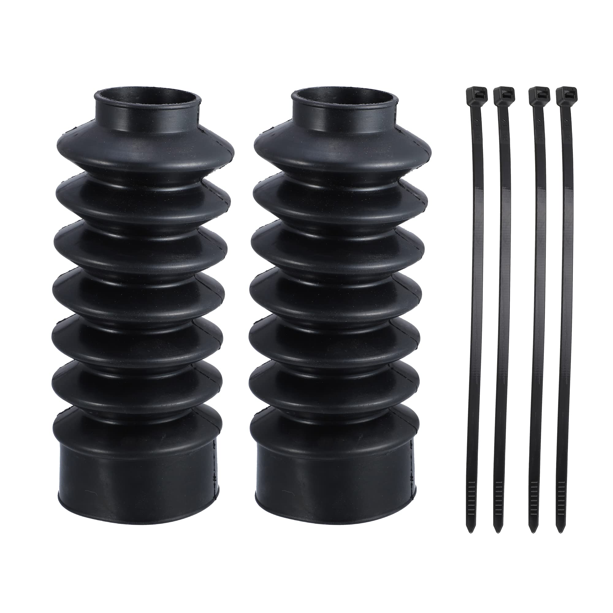 X AUTOHAUX 2 Pcs Motorcycle Front Fork Guards Covers Shock Absorbers Boots 39mm Universal for Harley Sportster XL883 1200 for AT