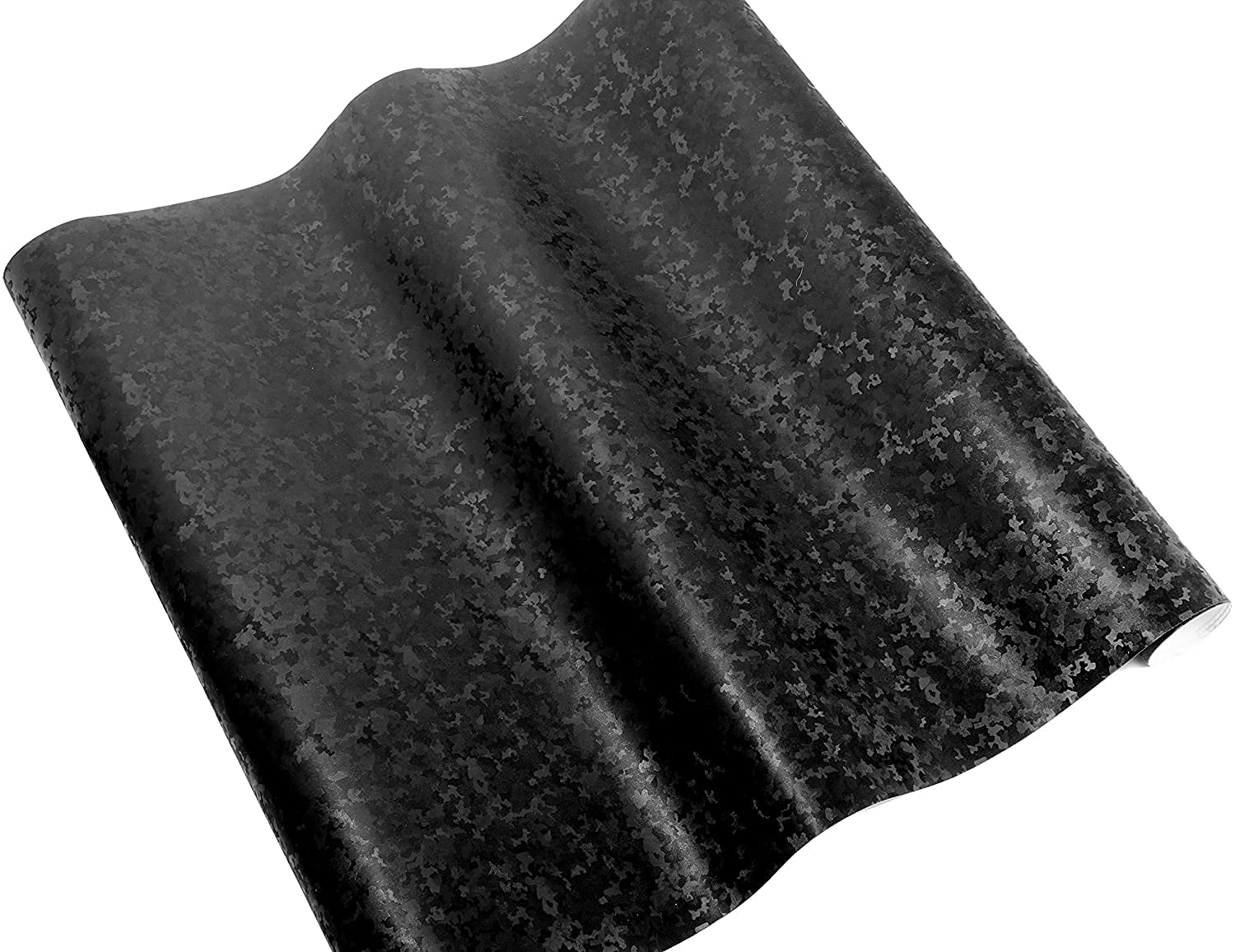 Vvivid+ Black Stealth Small Patternless Camouflage Vinyl Wrap Roll (8Ft X 5Ft)