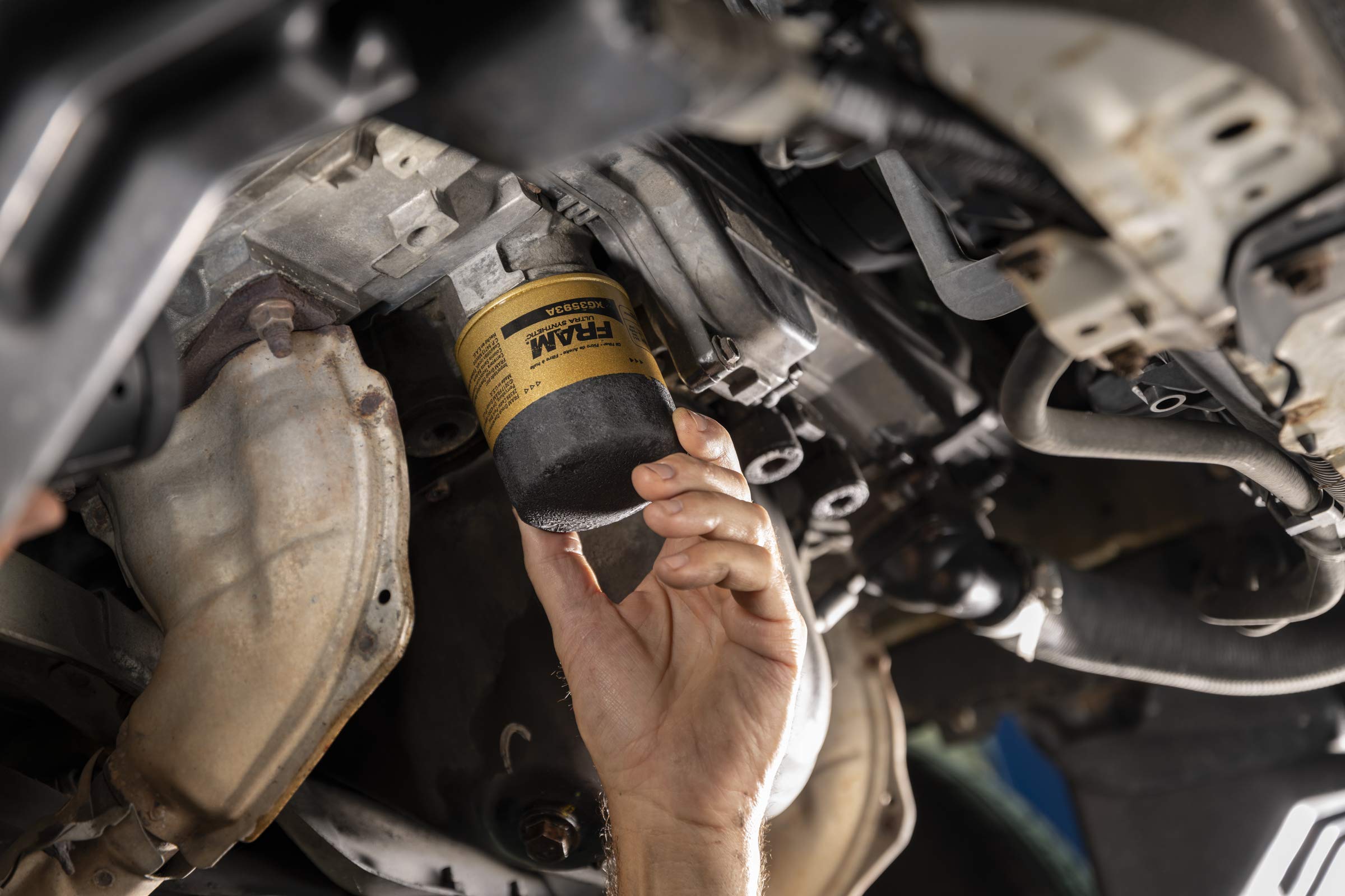 Fram Ultra Synthetic Automotive Replacement Oil Filter, Designed For Synthetic Oil Changes Lasting Up To 20K Miles, Xg3980 With