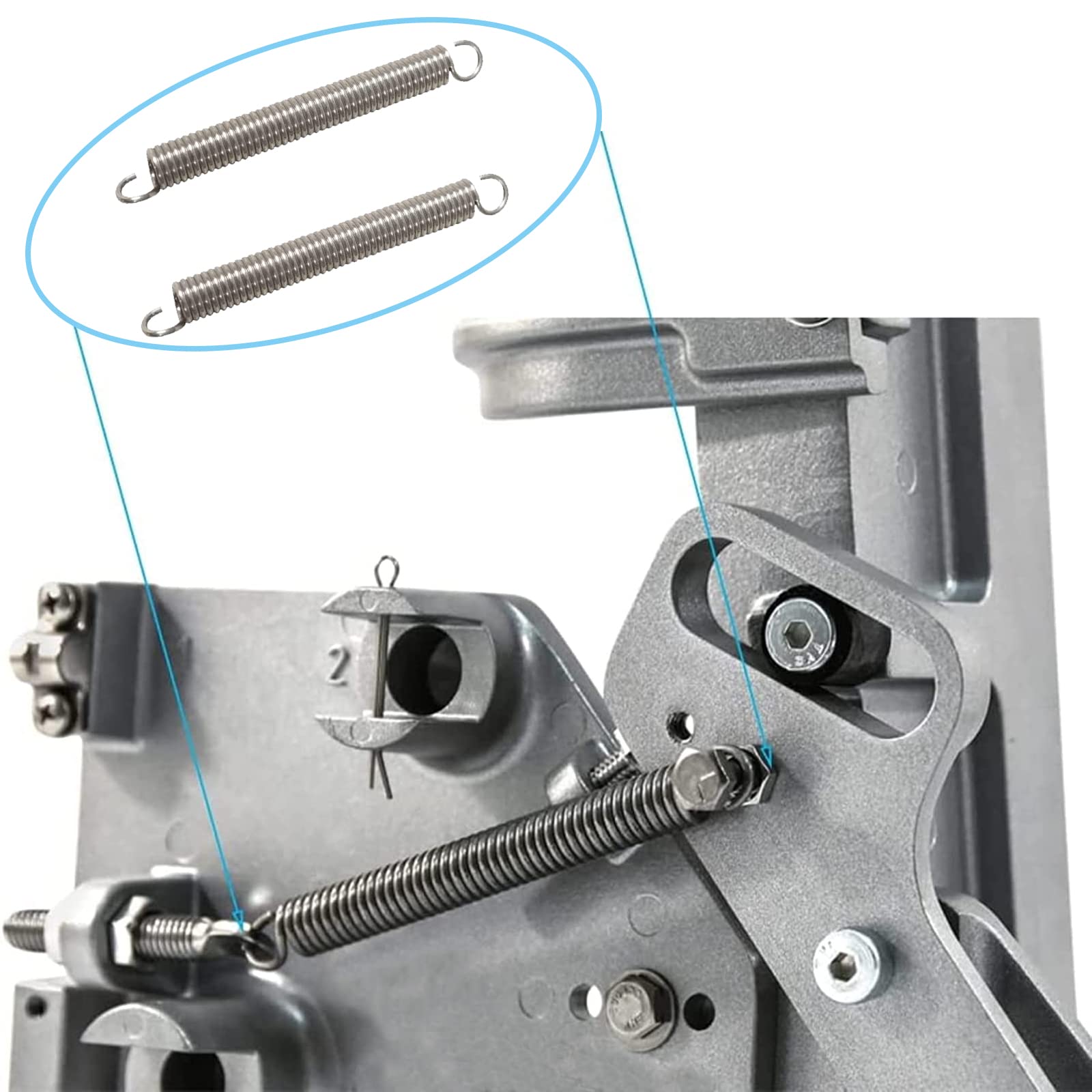 2 PCS Hot Foot REPL.Replacement Spring for Johnson Evinrude OMC Suzuki Mercury Outboards Engine Remote Accelerator Pedal Marine 