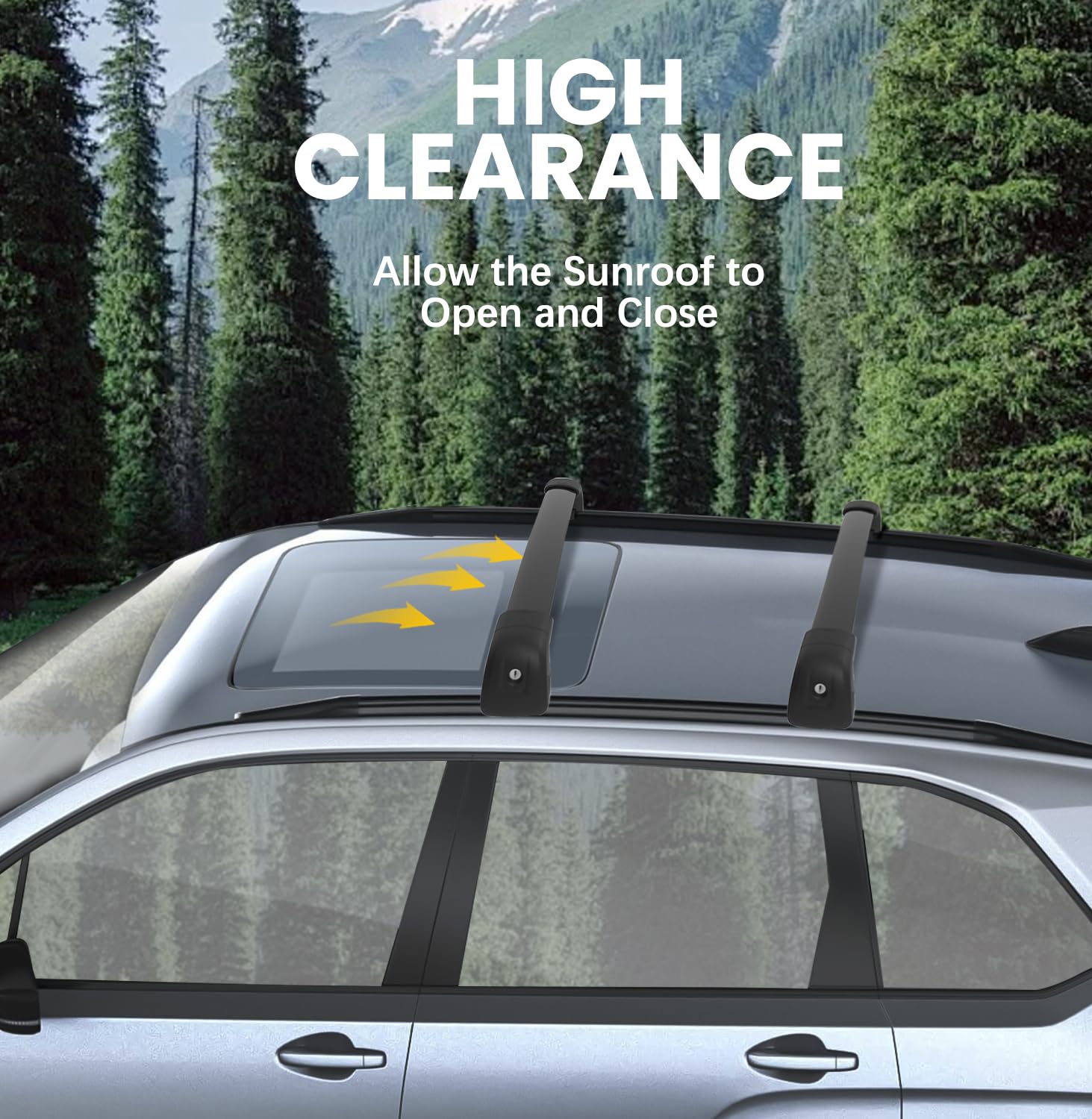 Hmmtyrack Roof Rack Cross Bars Compatible With 2025 Subaru Forester Sport/Touring, Aluminum Lockable Roof Rails Crossbars For Ro