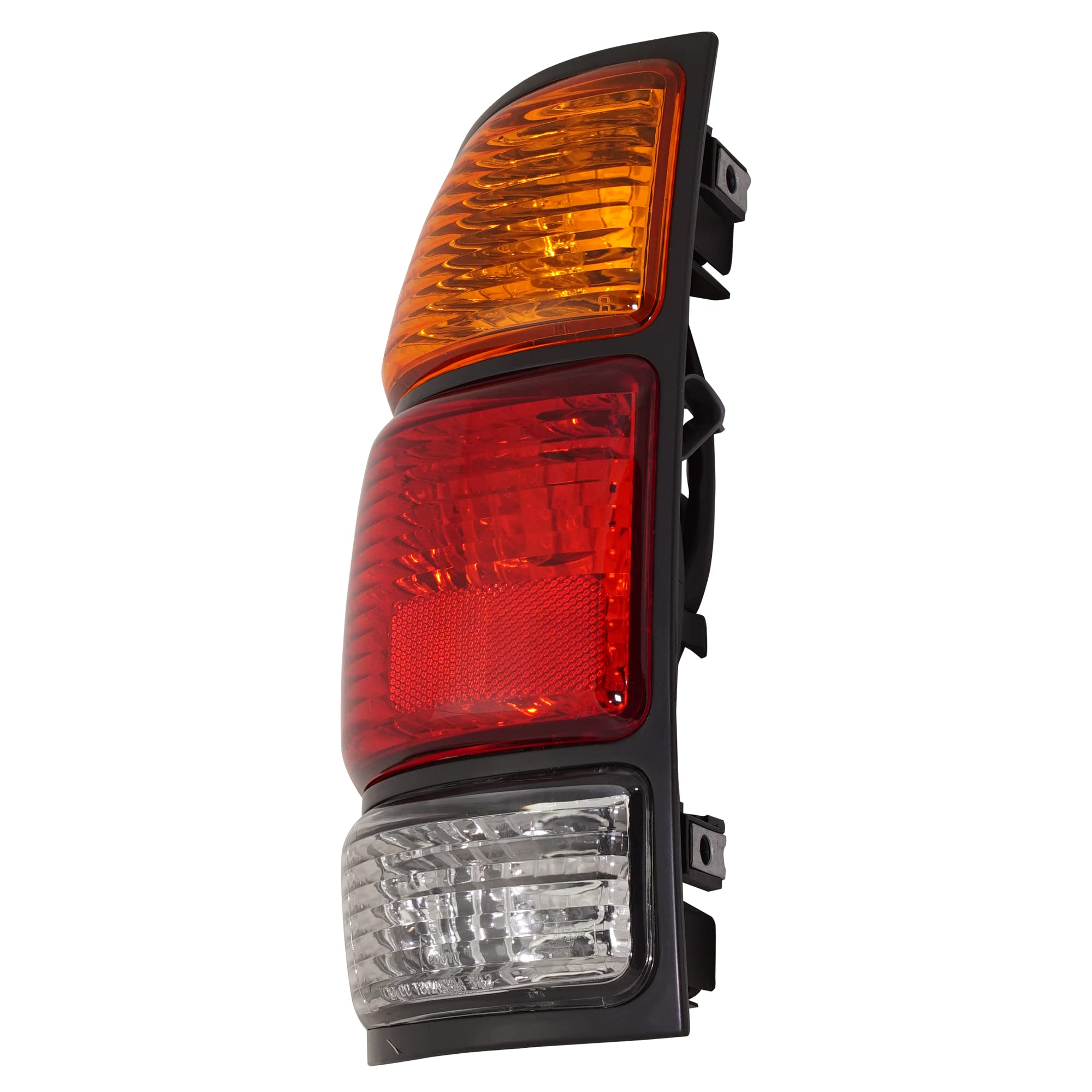 Evan Fischer Tail Light Compatible With 2000-2005 Toyota Tundra Assembly, Amber/Clear/Red Lens With Standard Bed, Regular And Ac
