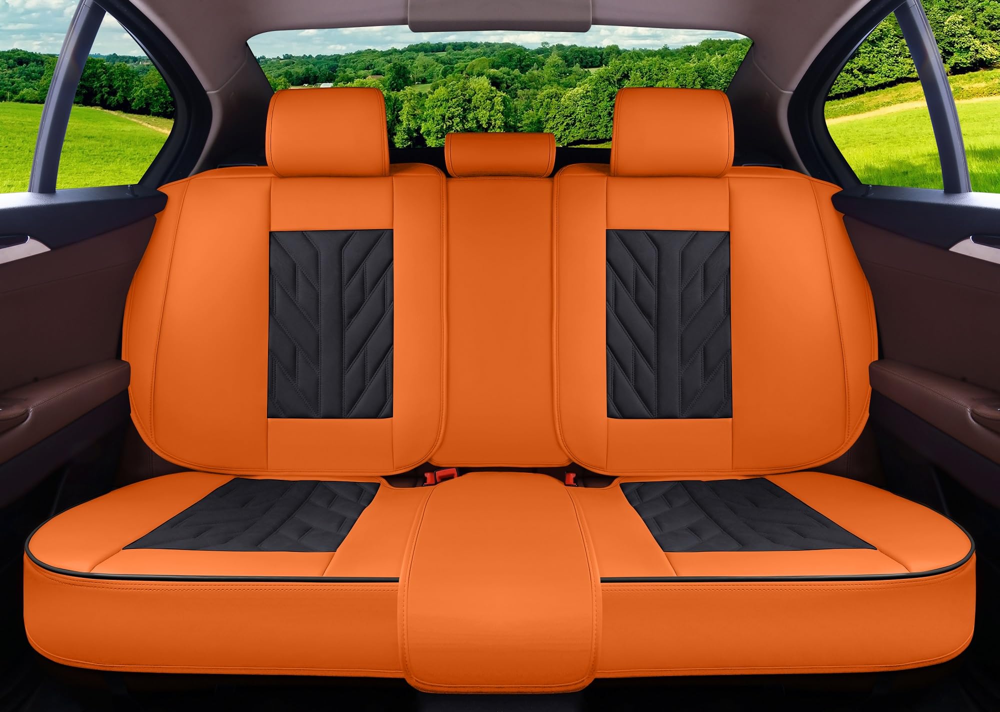 MM01 Seat Covers 5-Seater Full Set Suitable for Most Cars,Cars,SUV, Pickup Ttrucks, Airbags CompatibleCar Seat Cushion Protector