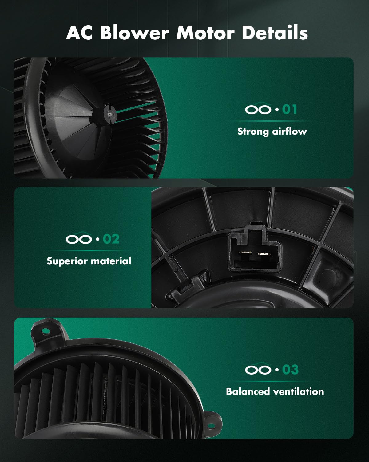 Scitoo Front Hvac Heater Blower Motor W/Fan Cage Fit For Mitsubishi For Outlander Sport 2018-2019 Replace 700349