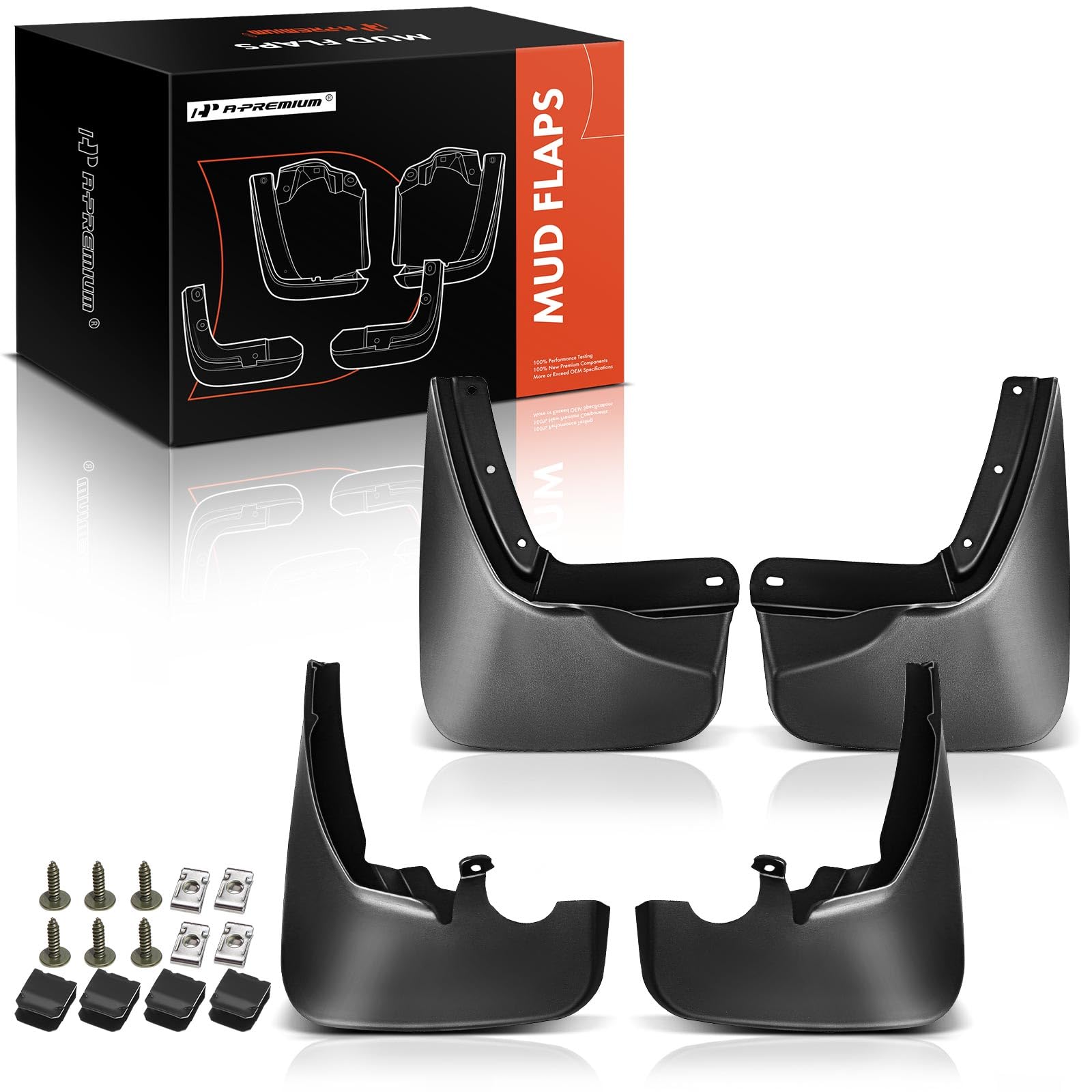 A-Premium Set Of 4Pcs Mud Flaps Splash Guards Mudguards Mudflaps With Hardware Accessories Compatible With Ford Explorer 2019-20