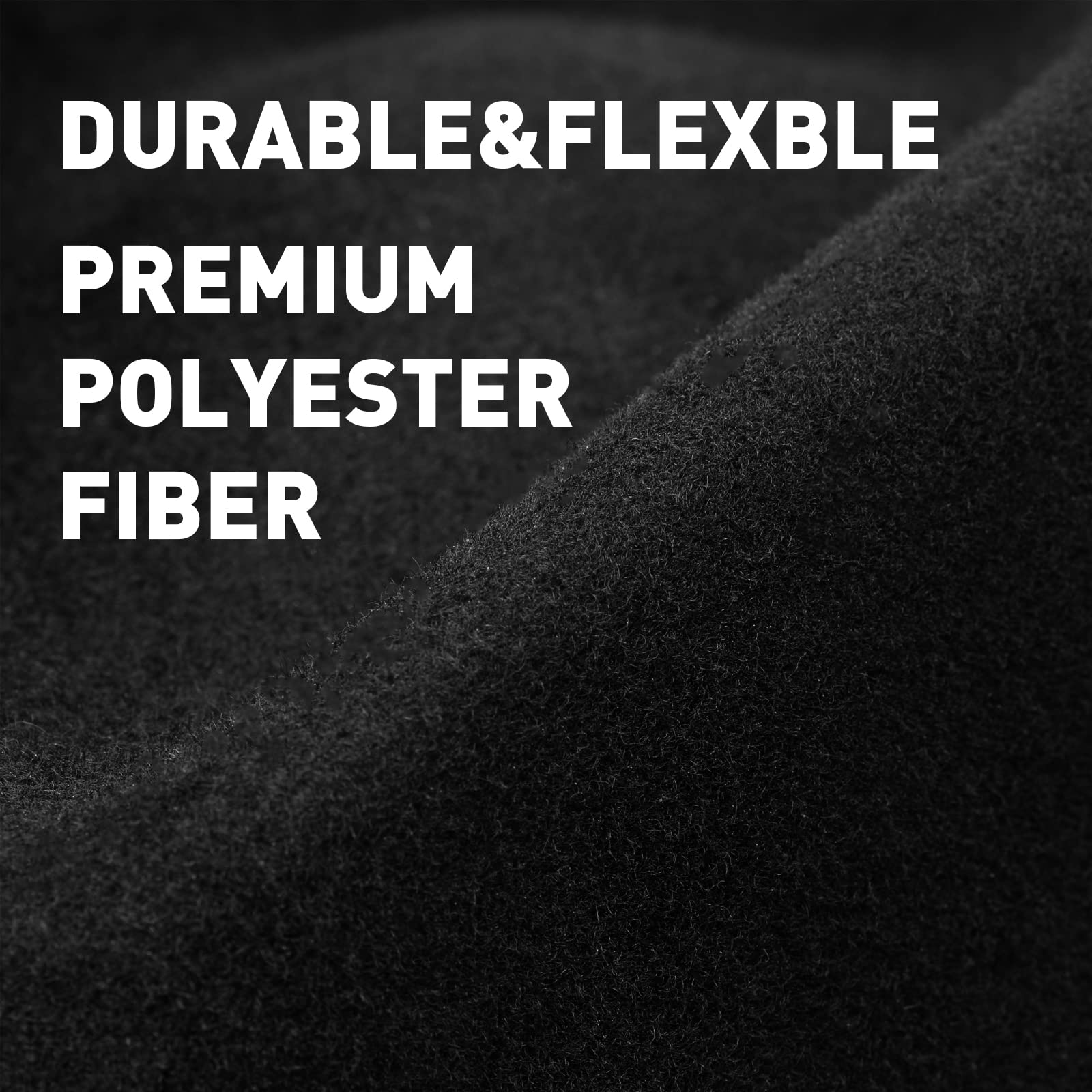 Halero Black Underfelt Carpet for Speaker & Sub Box - 78"x90", Polypropylene Fabric