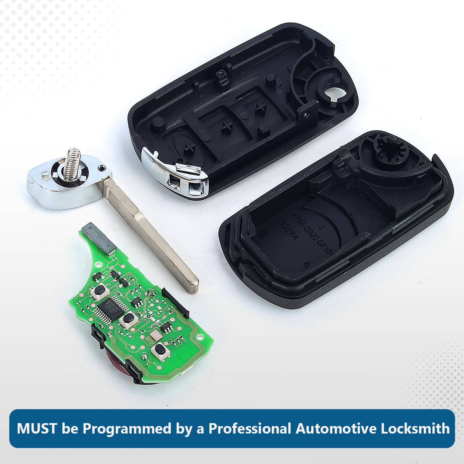 Keyecu Replacement Flip Remote Car Key Fob 315Mhz Pcf7941 For Lr3 Range Rover Sport 2005-2011 Fcc Id:Nt8-15K6014Cfftxa