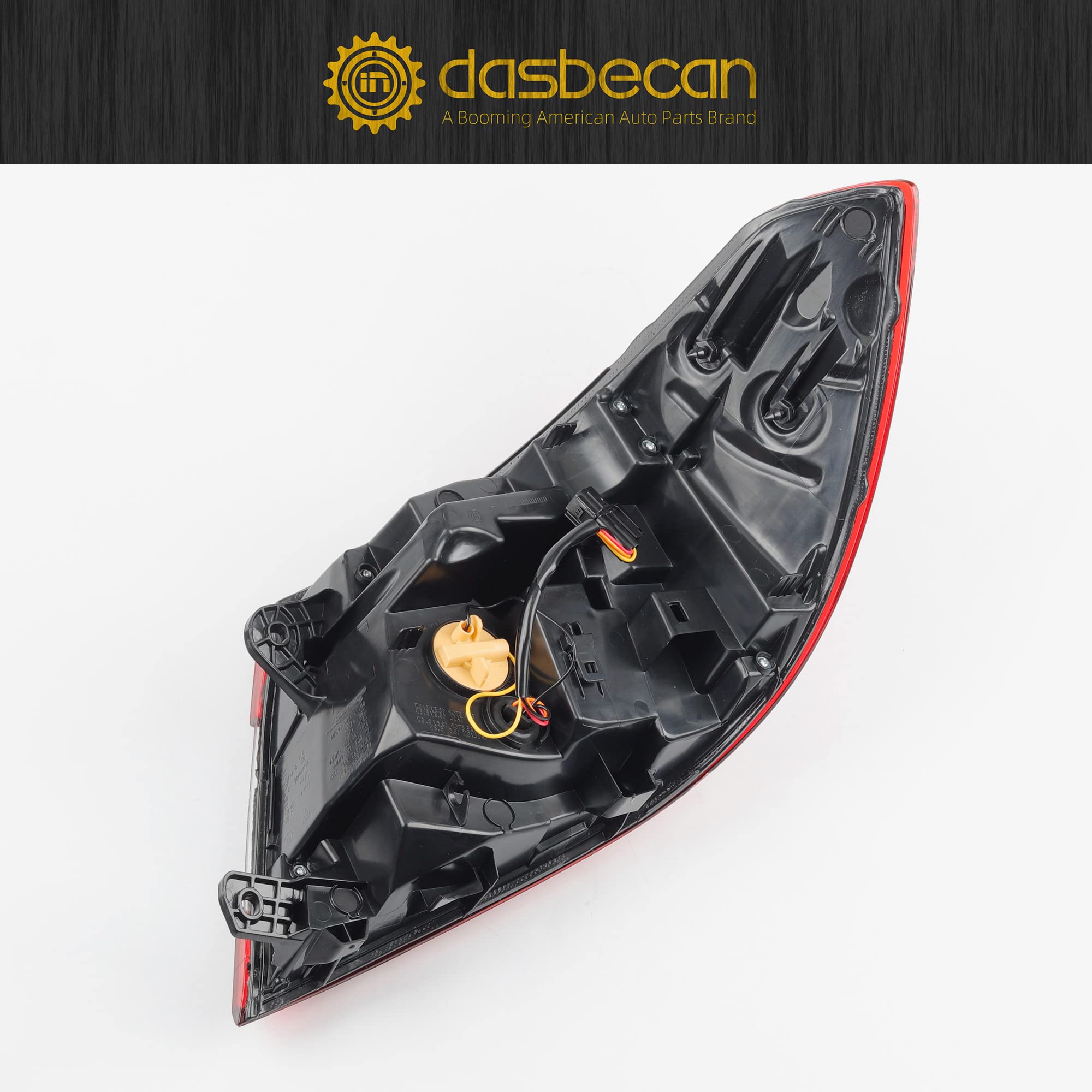 Dasbecan Left Driver Side Led Tail Light Assembly Compatible With 2018 2019 2020 2021 Honda Accord Sedan Rear Brake Lamp Taillig