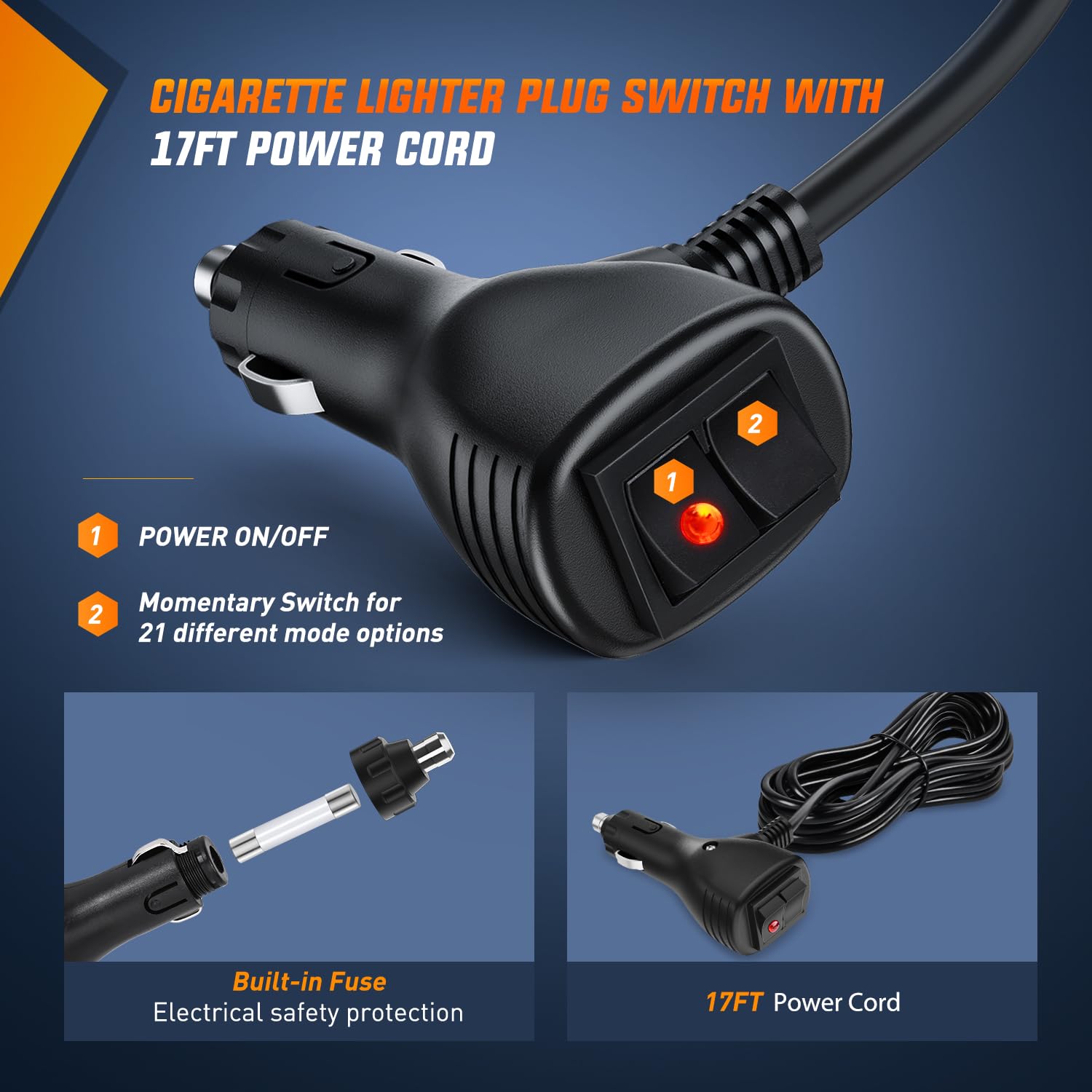 Nilight 29.5'' Roof Top Strobe Lights 56Led Hazard Light Emergency Safety Warning Led Flashing Light Bar Magnetic Mount 12V 24V