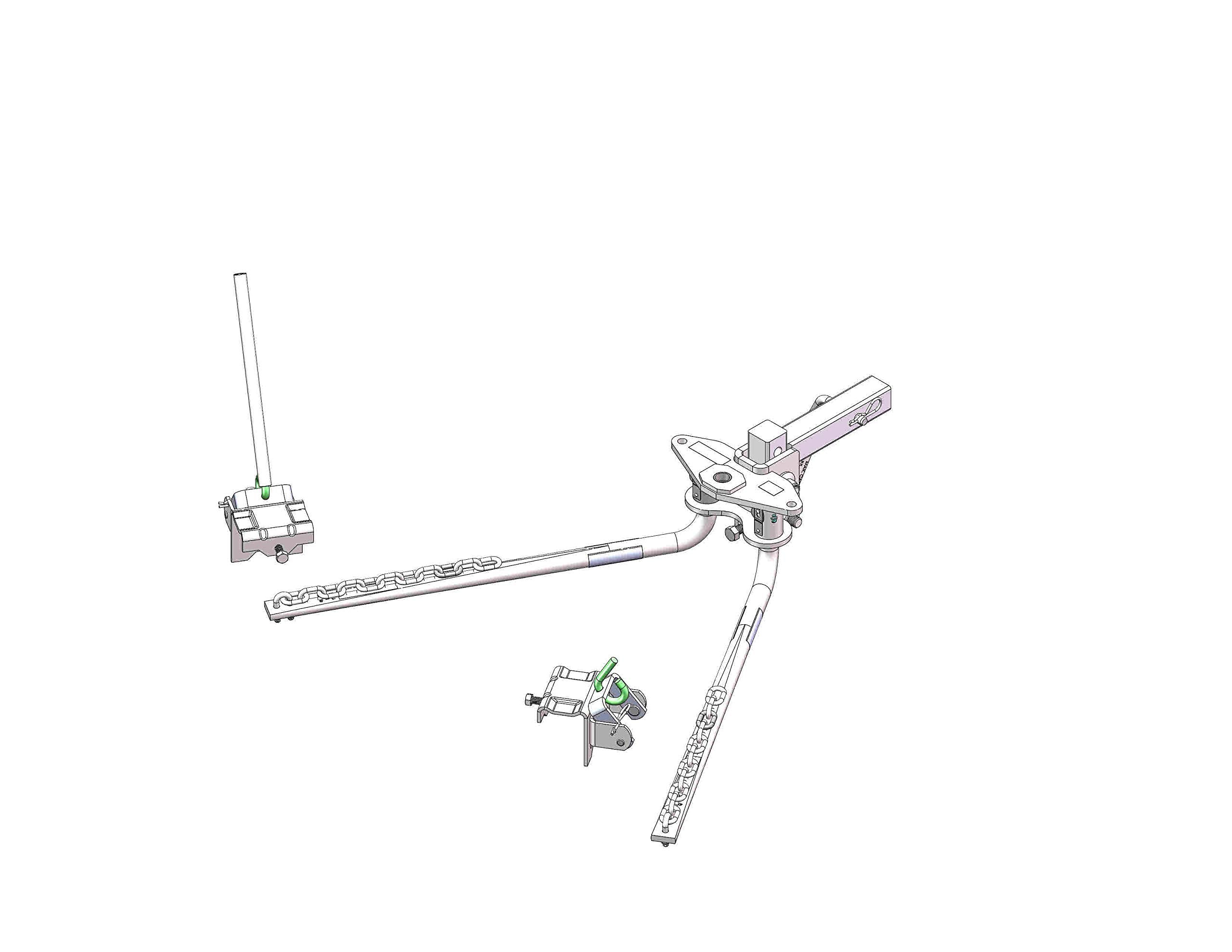 Husky 31421 Round Bar Weight Distribution Hitch With Bolt-Together Ball Mount/Shank Assembly 600 Lbs Max Tongue