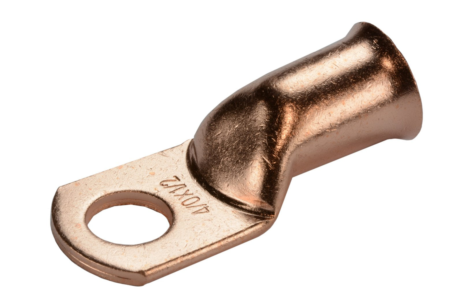 Temco 100 Pack Bare Copper Welding Battery Cable Ends, Lugs Terminal 4/0 Awg 1/2'' Hole (6 Awg To 1/0 Awg Options Available)