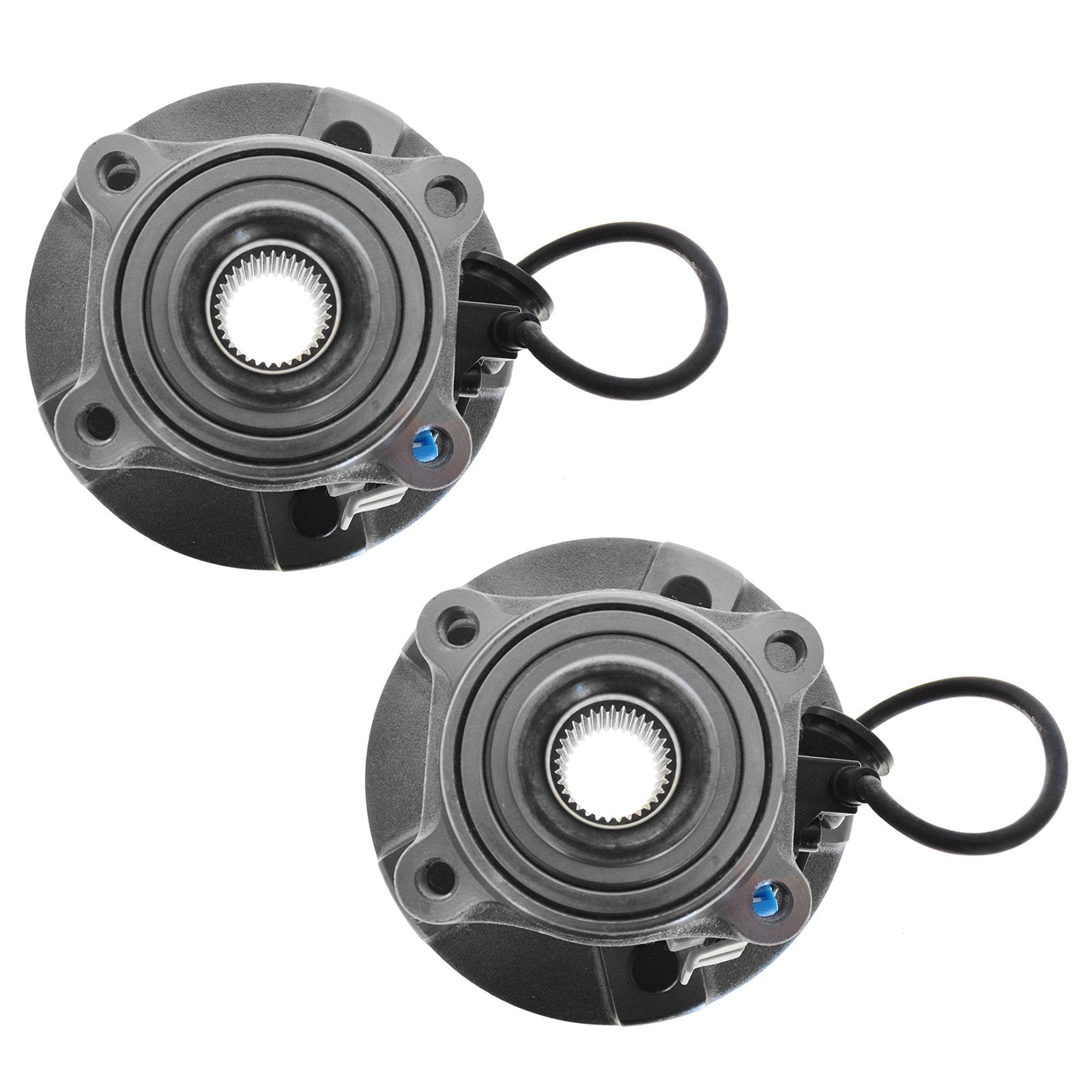 Trq Rear Wheel Hub Bearings Assembly Set Compatible With 2005-2006 Chevrolet Equinox 2006 Pontiac Torrent 2002-2007 Saturn Vue