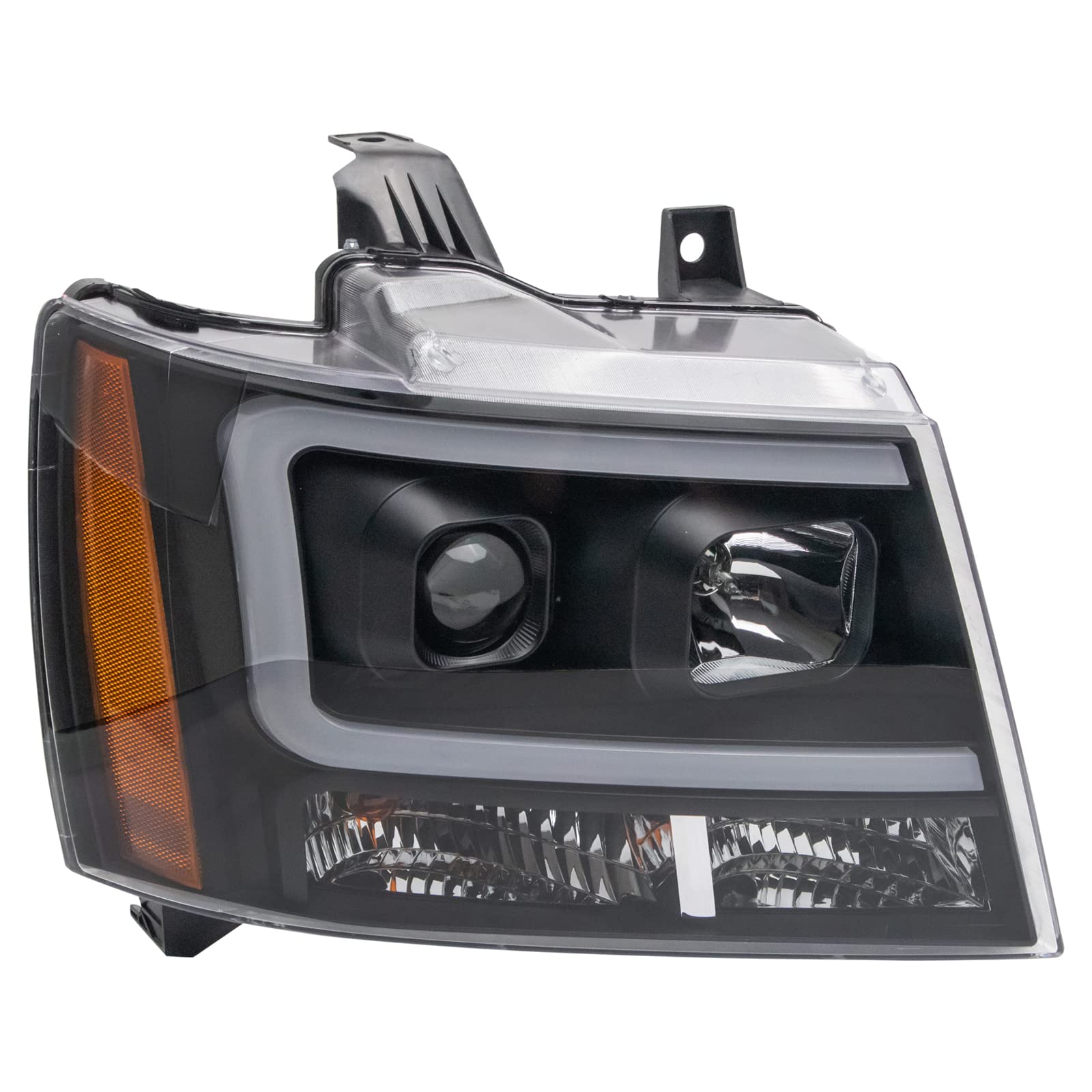 Trq Headlight Assembly Set Headlights Driver & Passenger Side Halogen Compatible With 2007-2013 Chevrolet Avalanche 2007-2014 Su