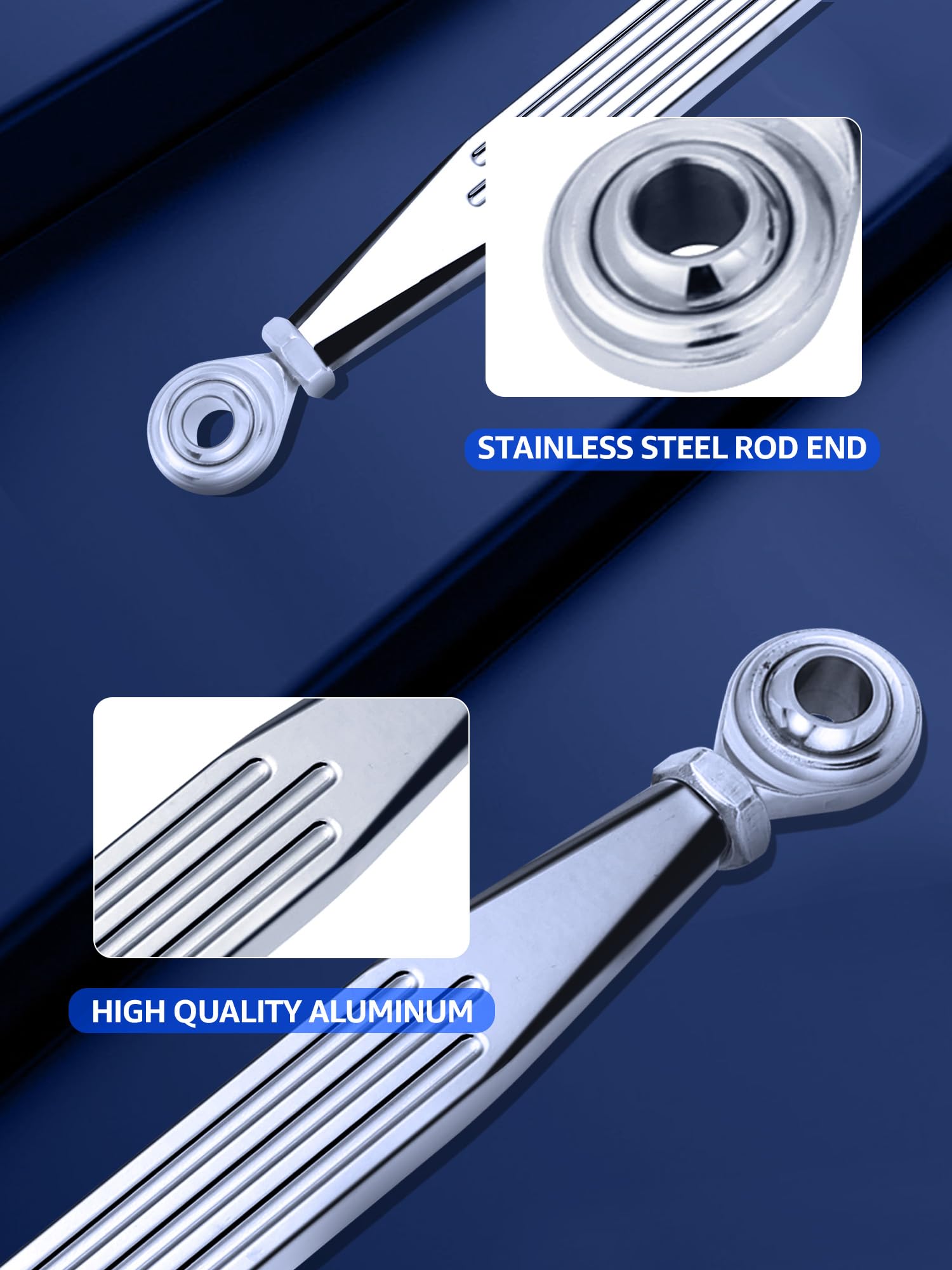 AILMOTO 2024 Chrome Shift Linkage Compatible for Harley Davidson Touring Street Glide, Electra Glide, Road Glide, Road King, Sof