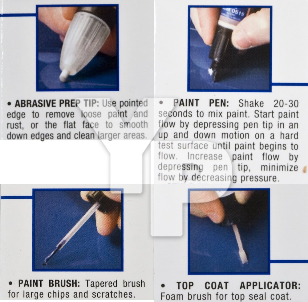 Gm Genuine Acdelco 2-In-1 Touch Up Paint Crystal Red 89 89U Gbe Wa505Q & Clear Top Coat