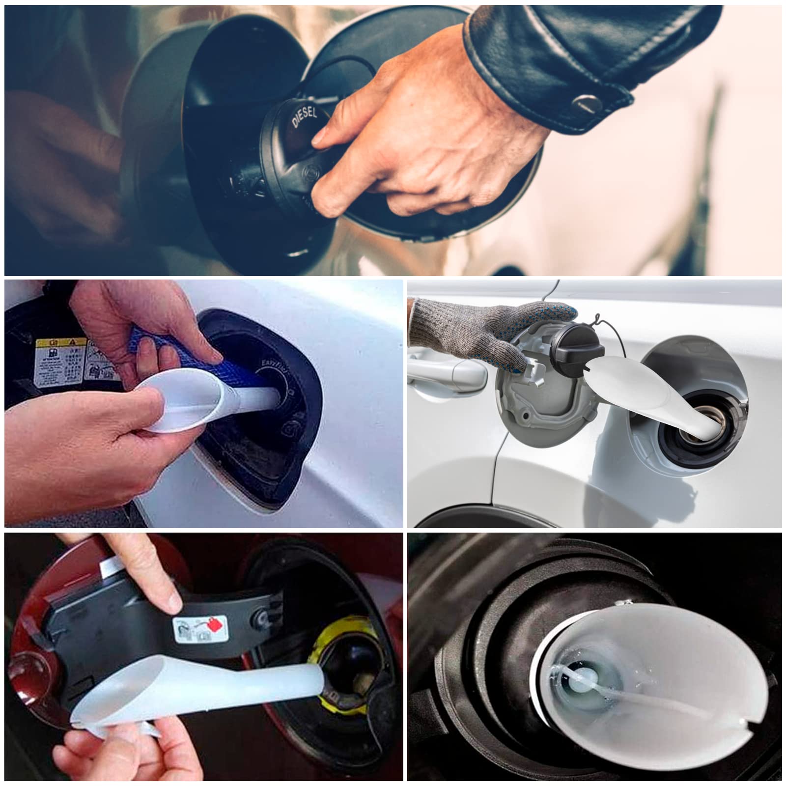 Fuel Filler Funnel For Ford Focus F150 Mercury Lincoln, Replacement Part# 8U5Z-17B068-B 8U5A-17B068-Ad Ford Fuel Tank Filler Tub