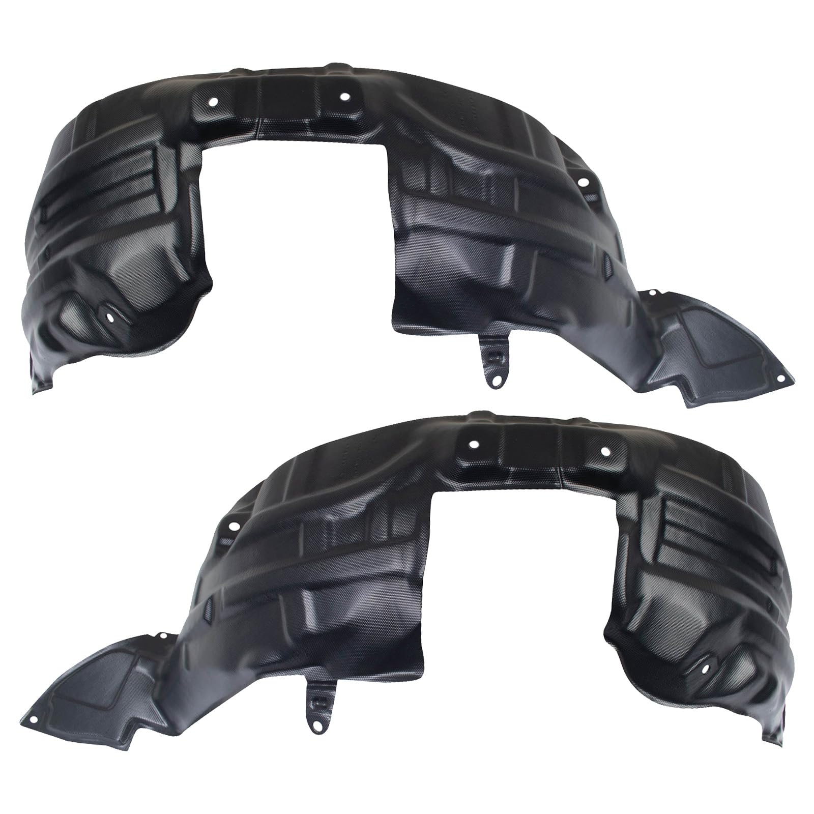 Trq Inner Fender Liner Set Compatible With 2011-2014 Mazda 2 Ma1248146 Ma1249146