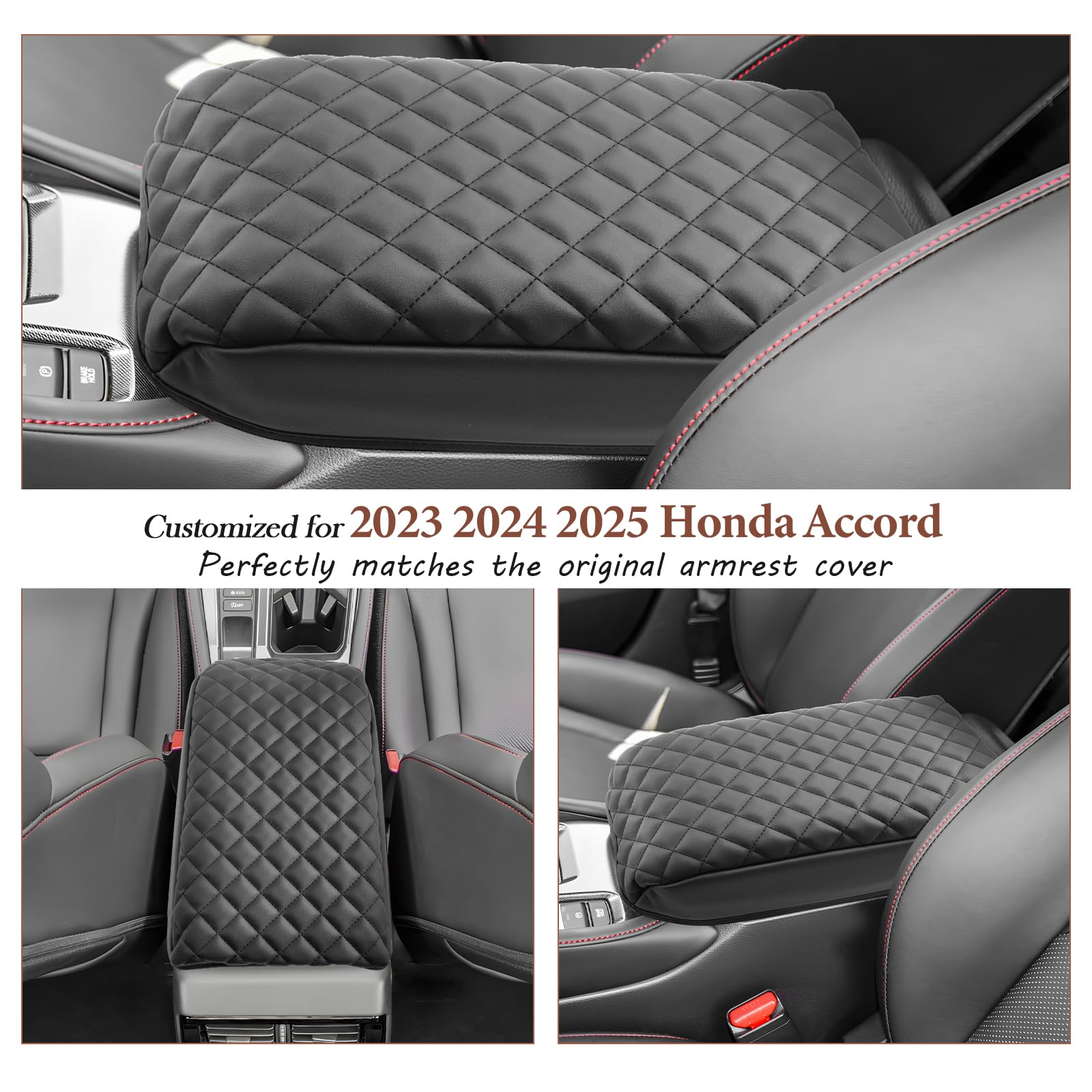 Sktu For 2024 2025 Honda Accord Accessories Armrest Cover For 2023-2025 Honda Accord Lx/Ex/Hybrid Sport/Hybrid Ex-L/Hybrid Sport