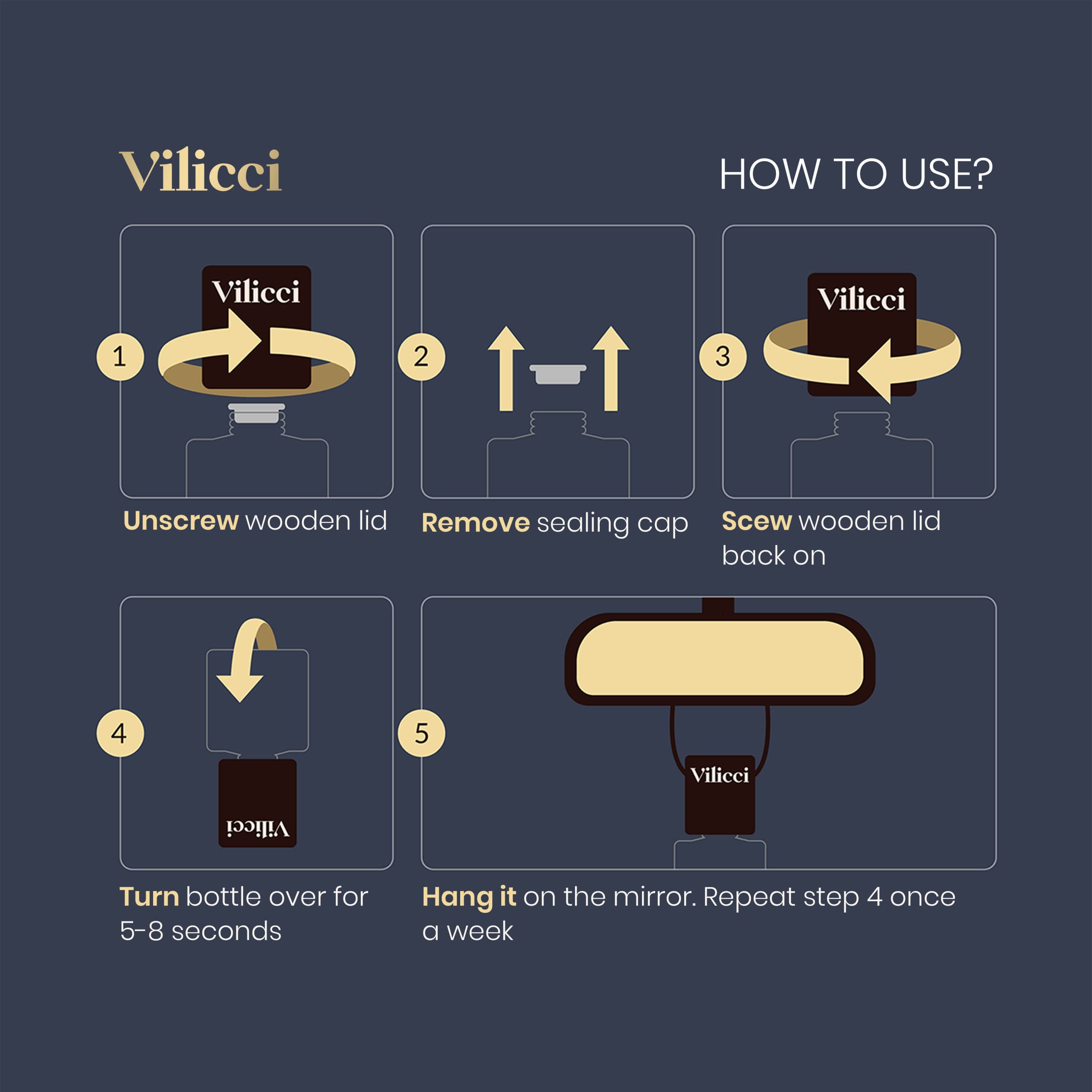 Vilicci Car Air Freshener Full Collection - Long Lasting Fragrance For Auto And Home | 8 Bottles Of Car Perfume - Auto Air Fresh